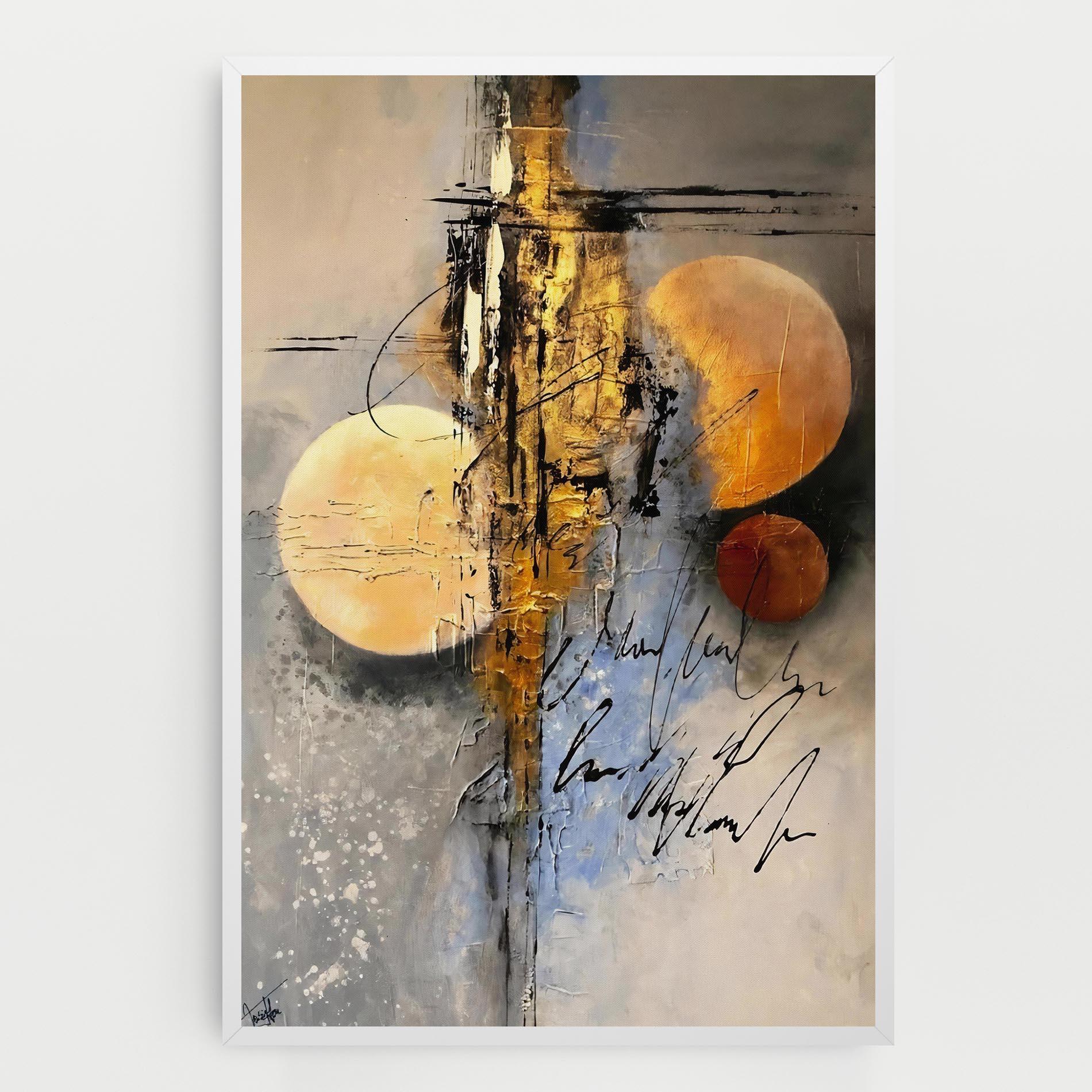 Leinwandbild Abstract Moons mockup 0