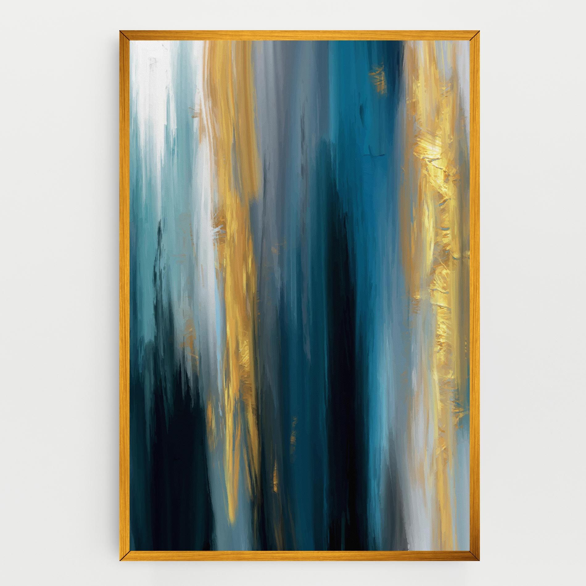 Golden Black Blue Art mockup 0