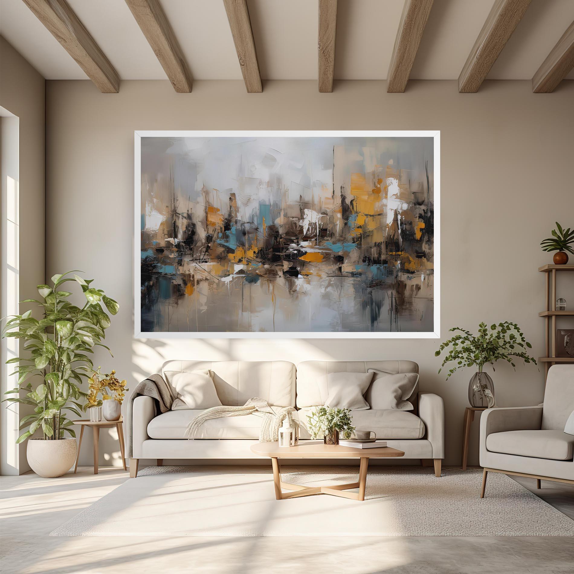 Leinwandbild Abstract Los Angeles mockup 6