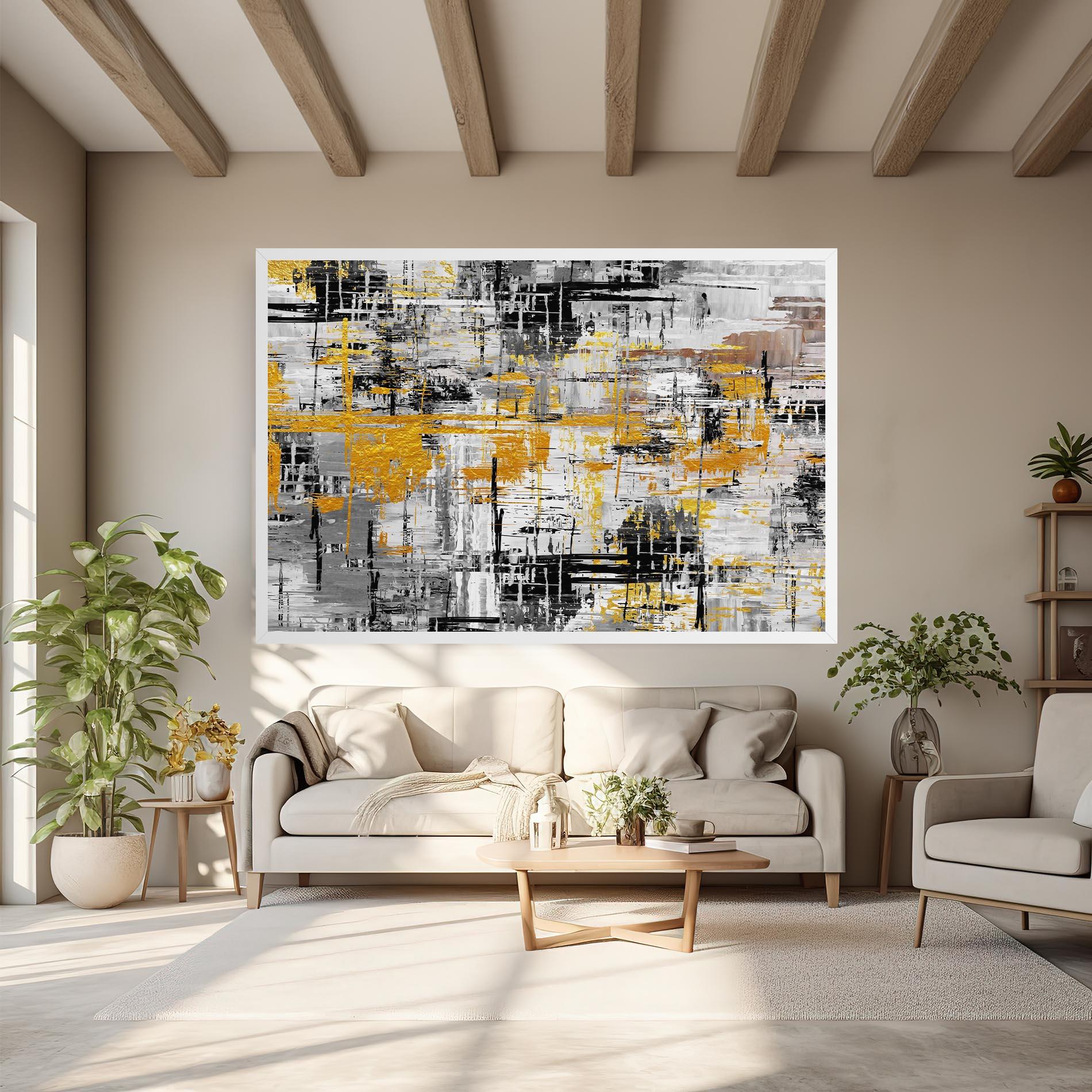 Leinwandbild Abstract Mix Color mockup 6