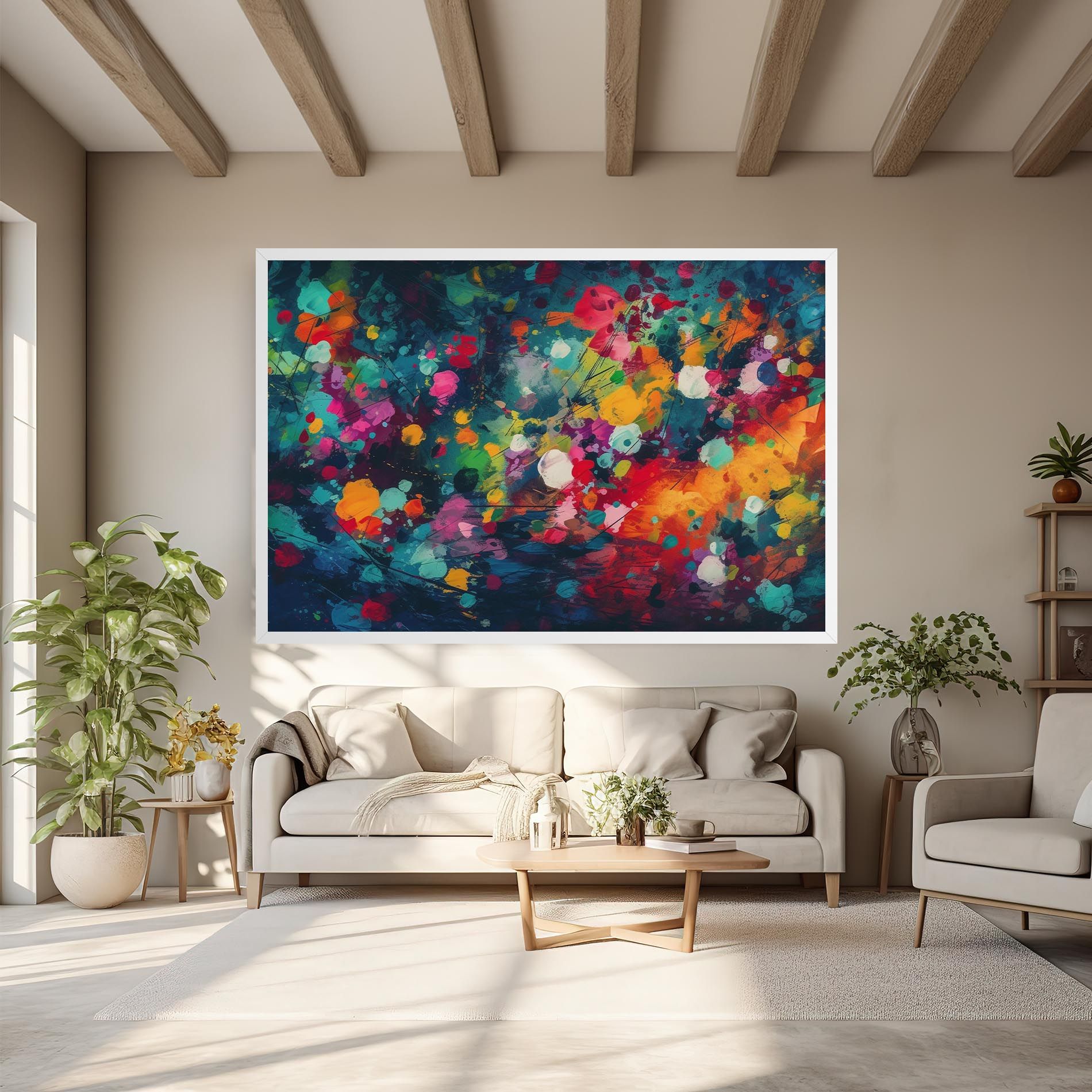 Colors Blue Background mockup 6