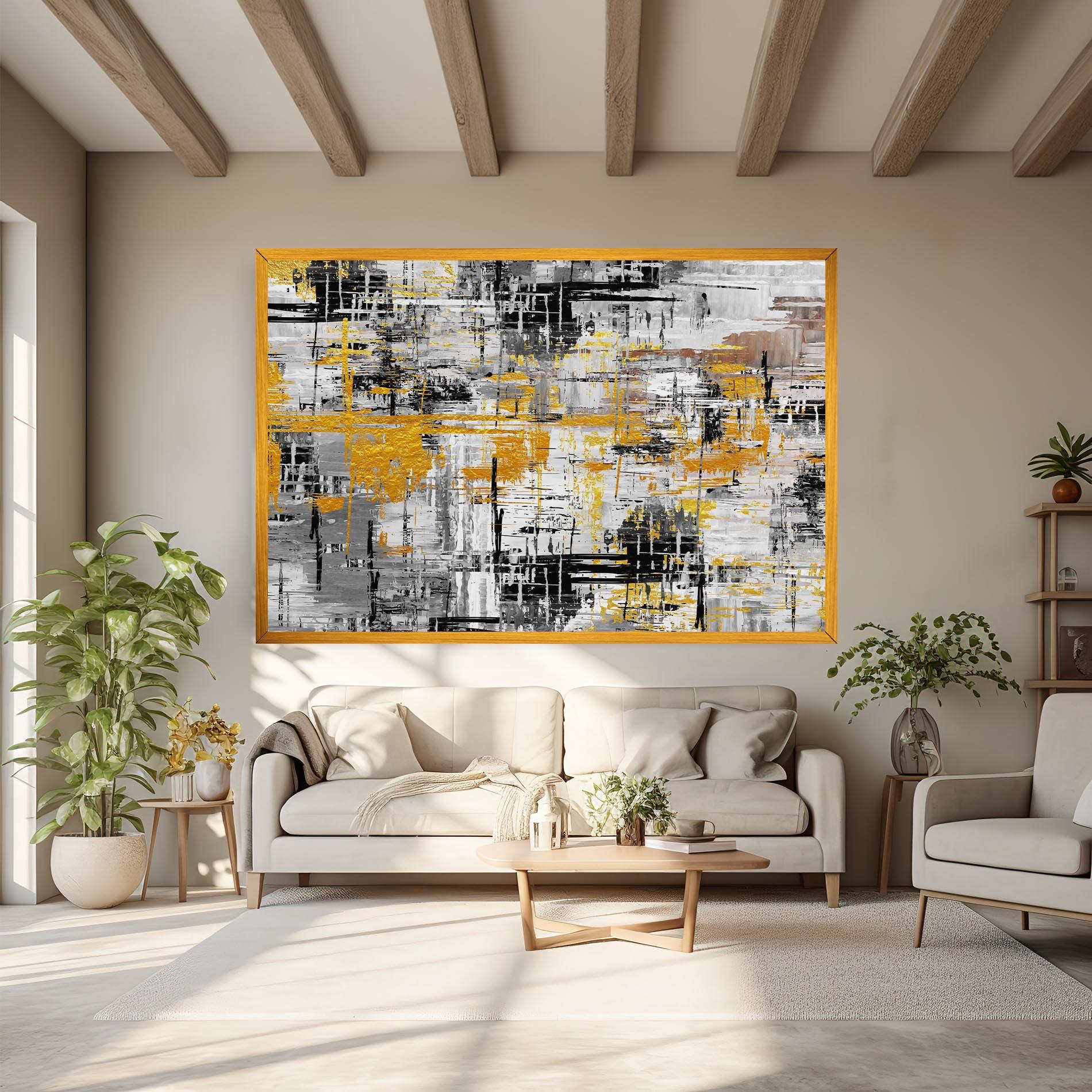 Leinwandbild Abstract Mix Color mockup 6