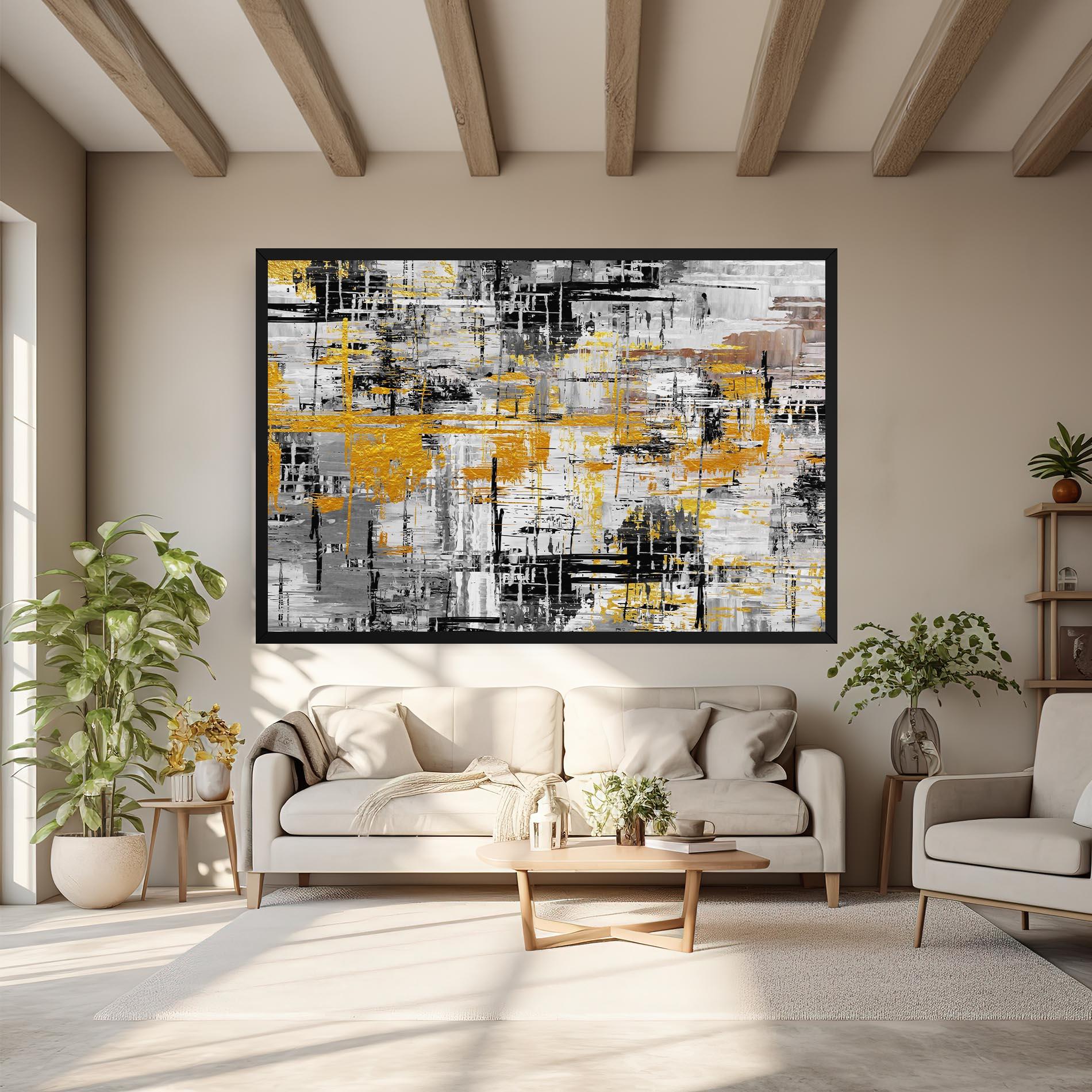 Leinwandbild Abstract Mix Color mockup 6