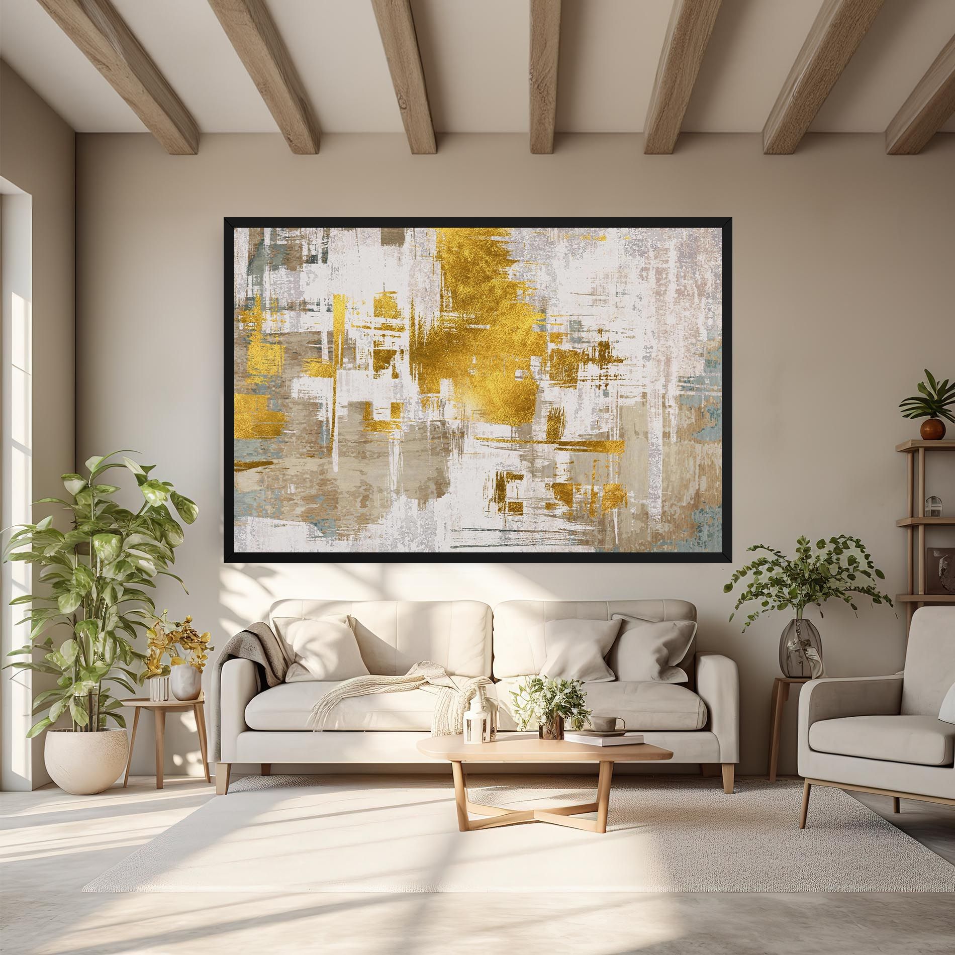 Gold And White Brush mockup 6