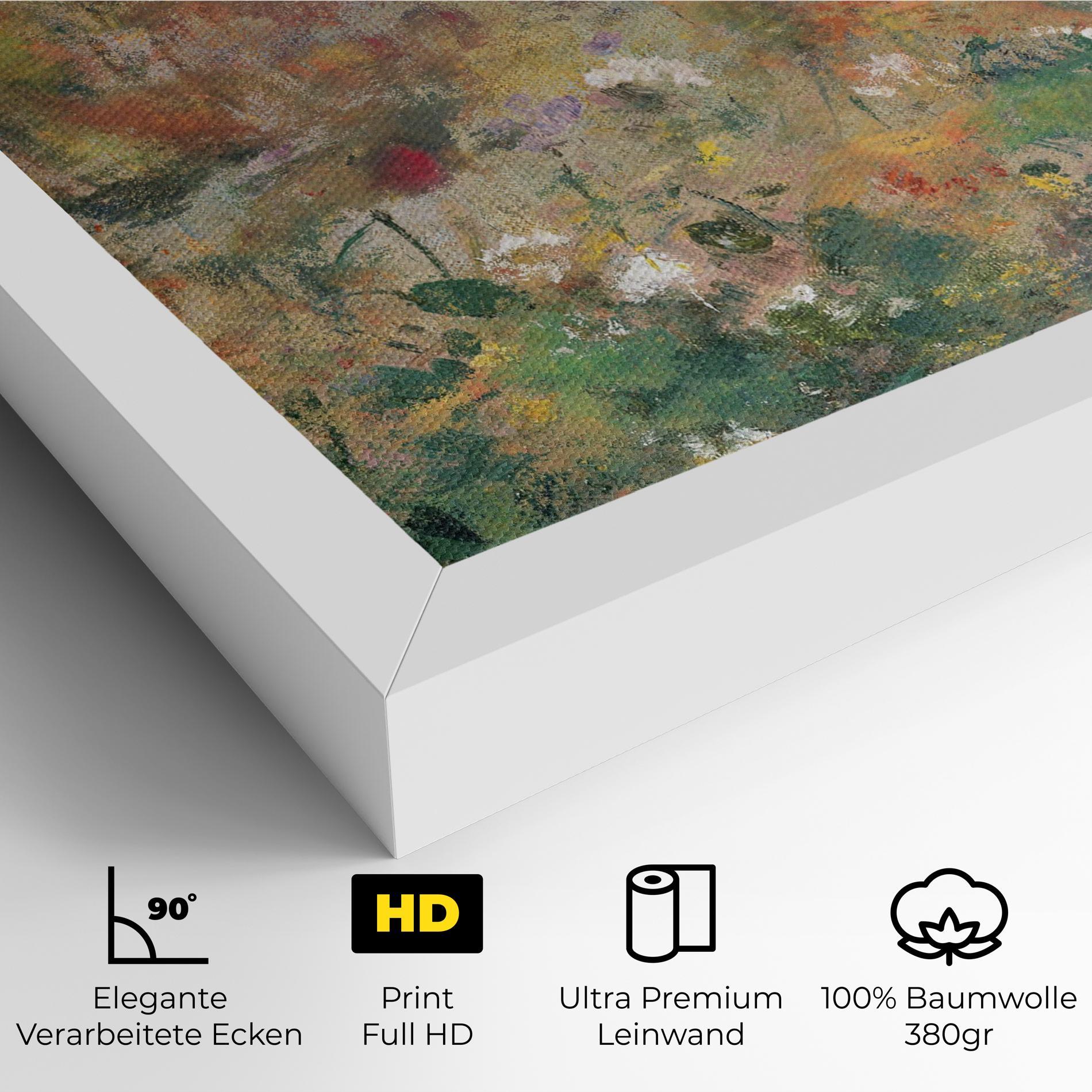 Leinwandbild Abstract Flowers mockup 4