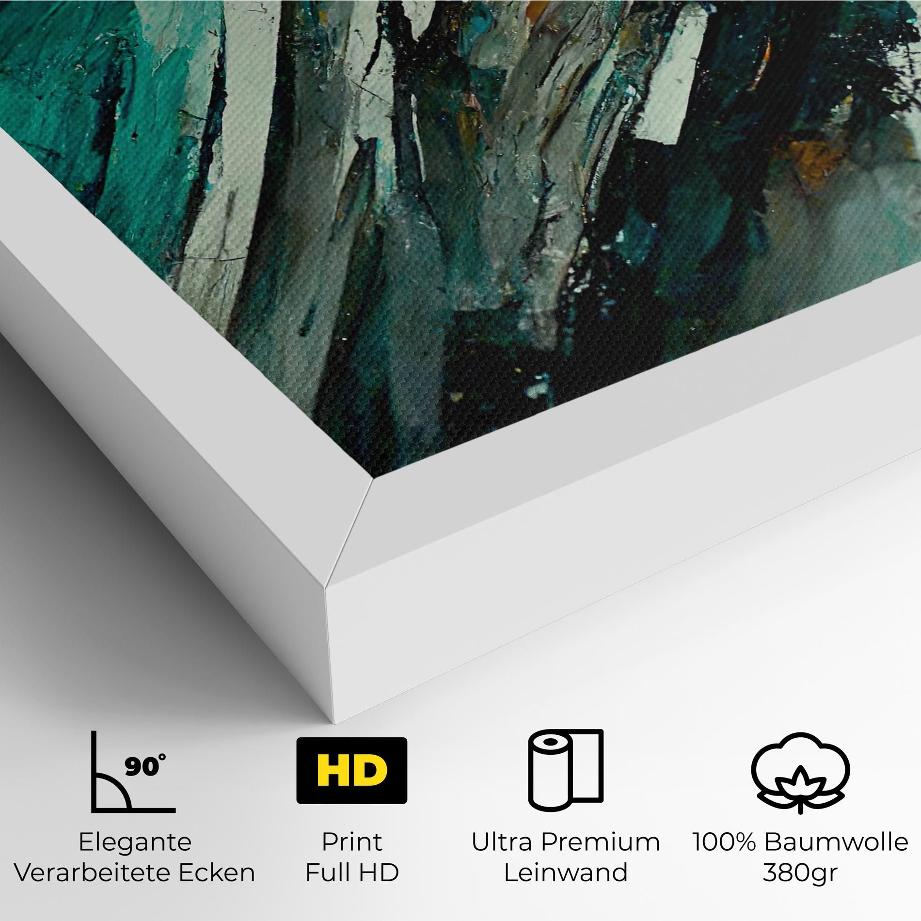 Abstract Green Artwork mockup 4