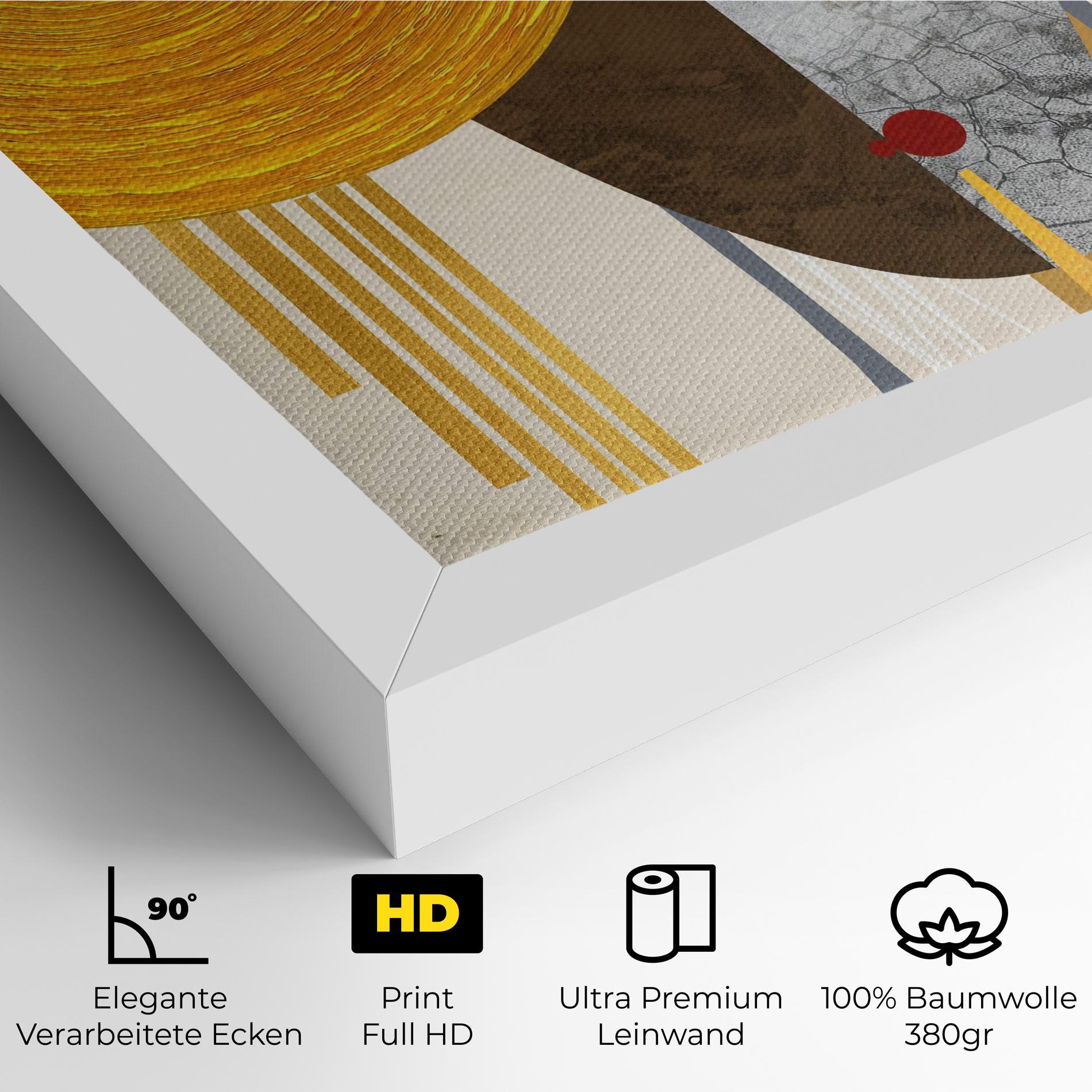 Leinwandbild Abstract Grey Face 1 mockup 4