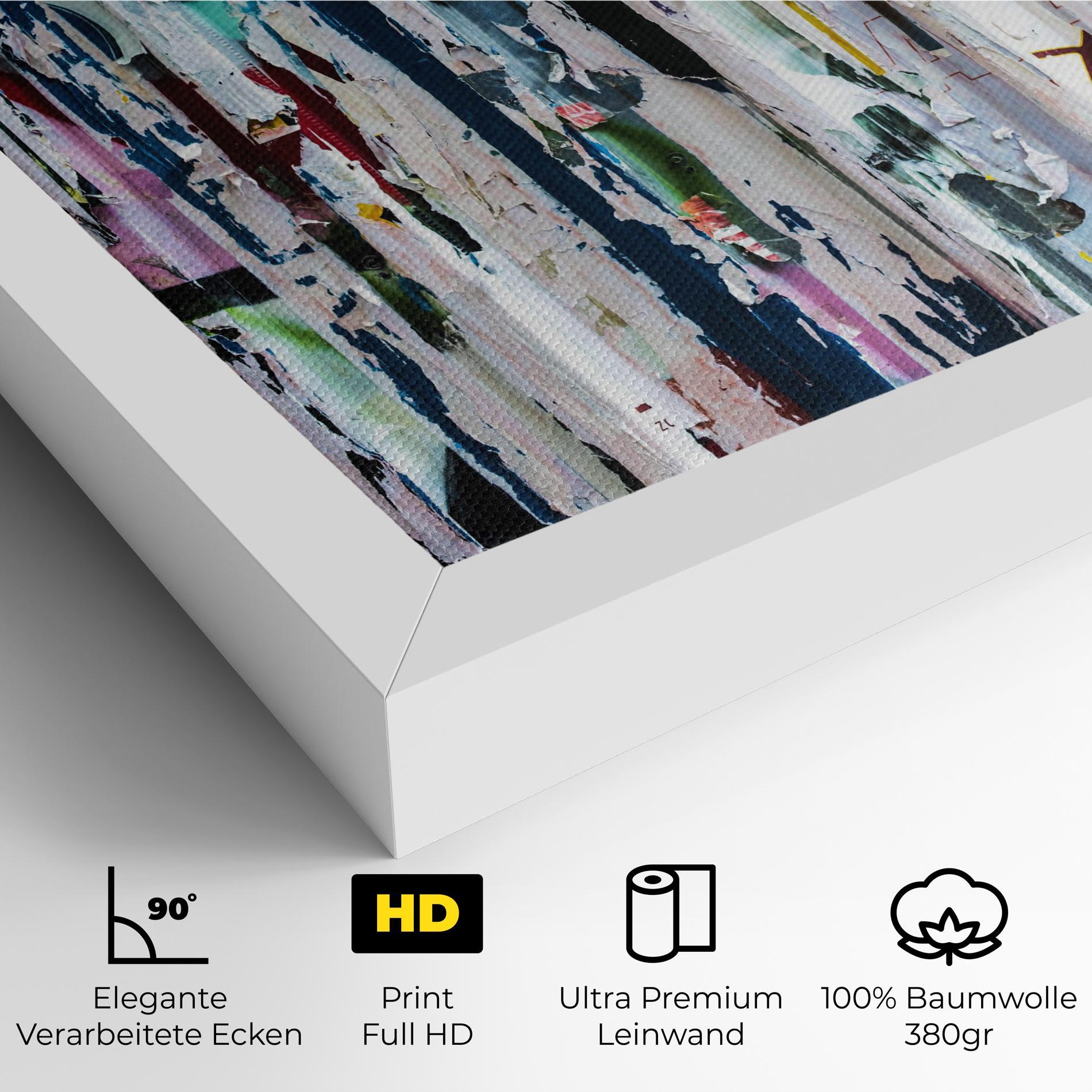 Leinwandbild Abstract Torn Paper mockup 4