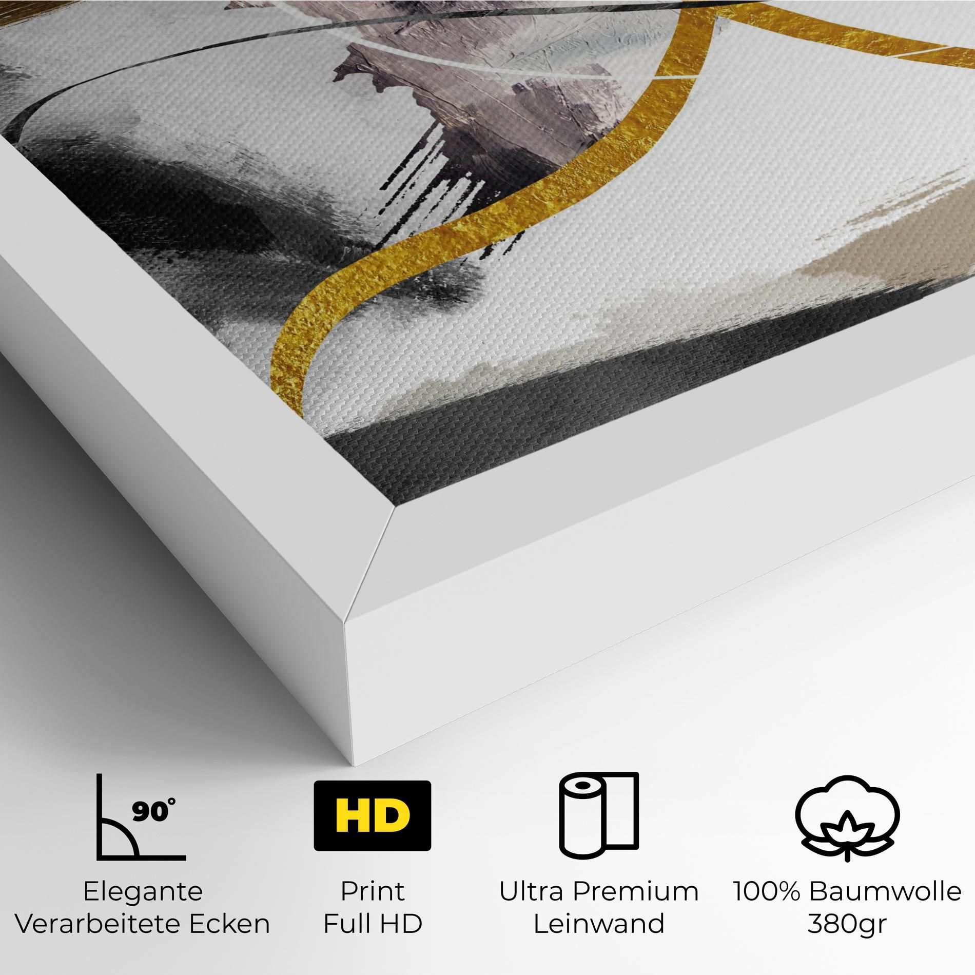 Chaotic Golden Painting mockup 4