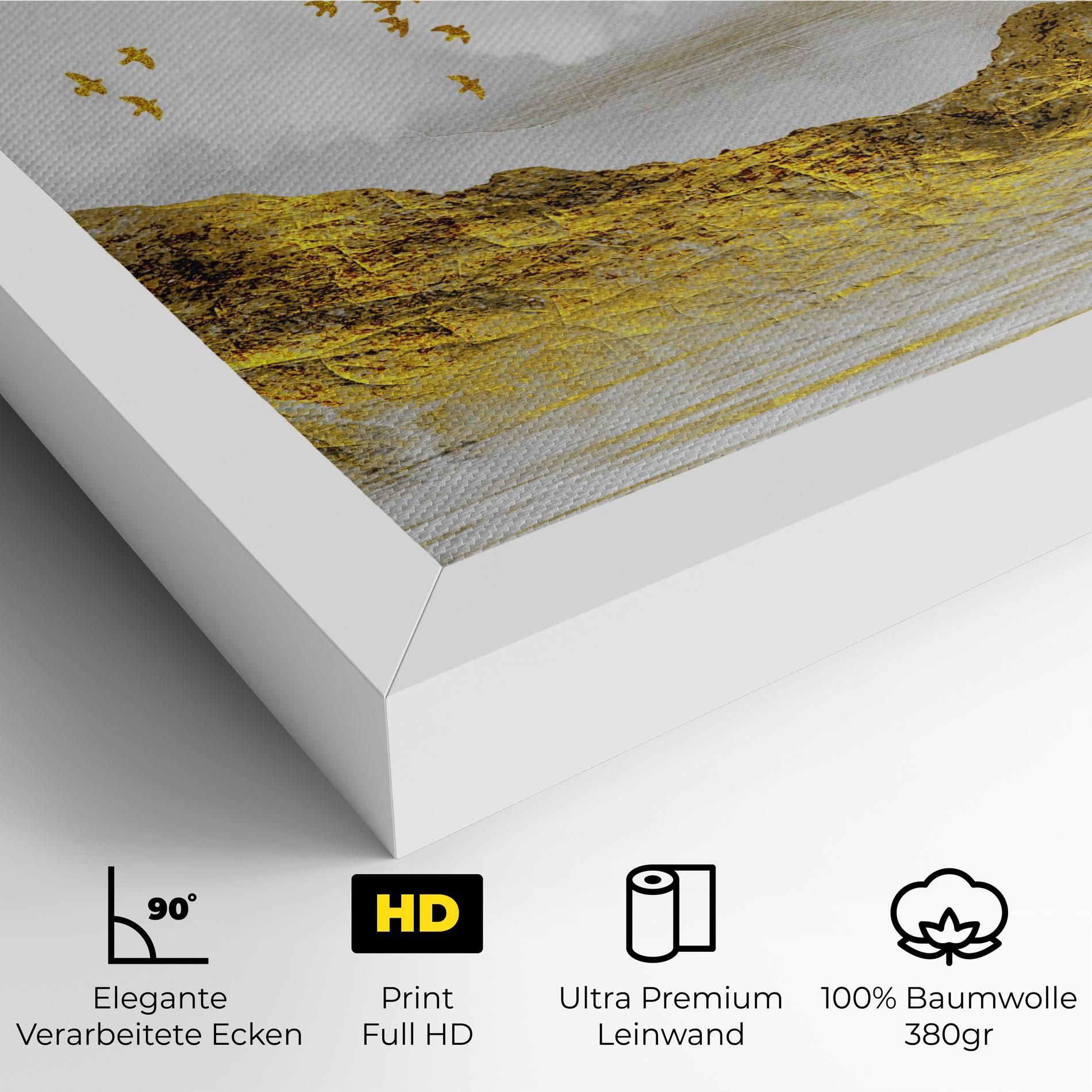 Gold Mountains Abstract mockup 4