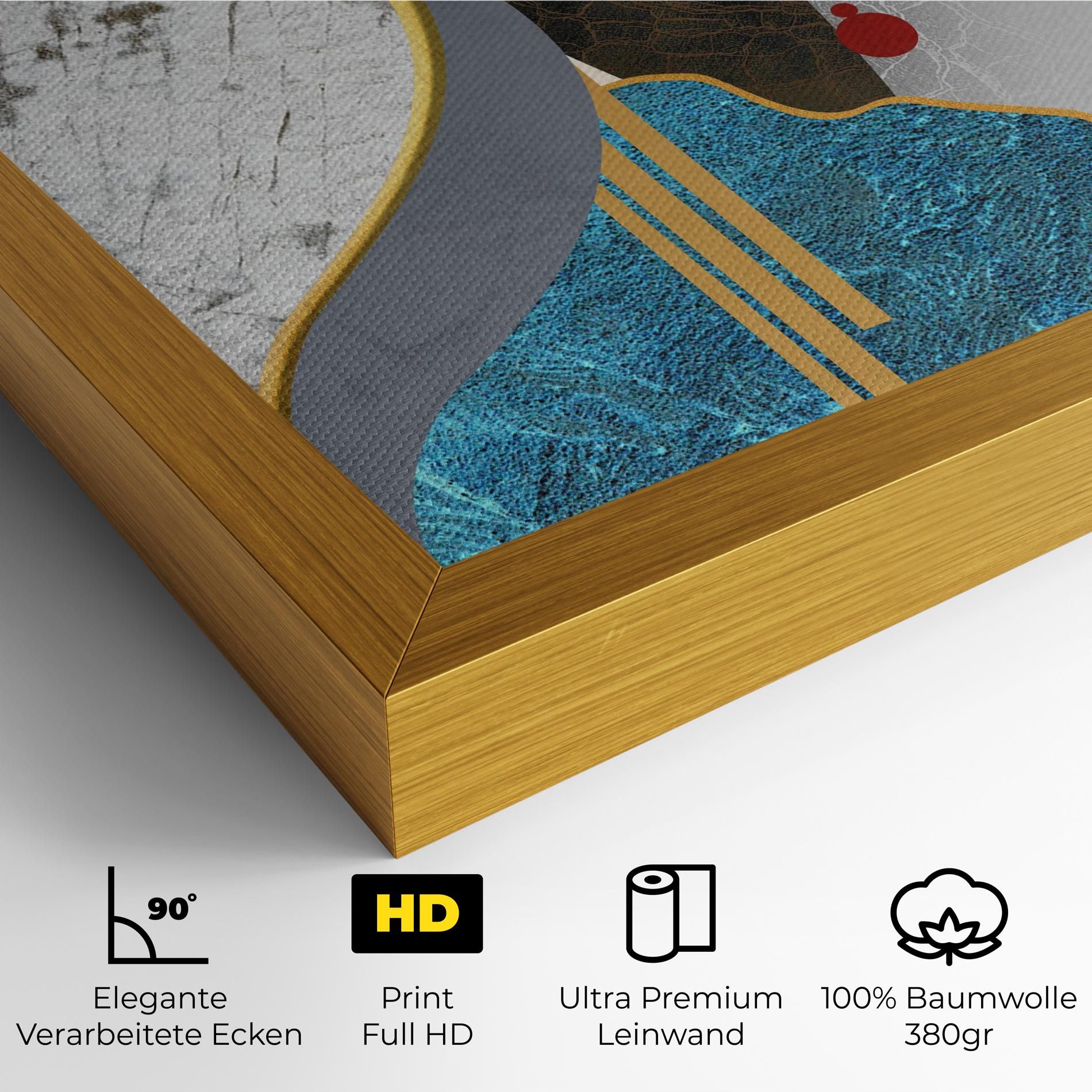 Abstract Blue Face mockup 4