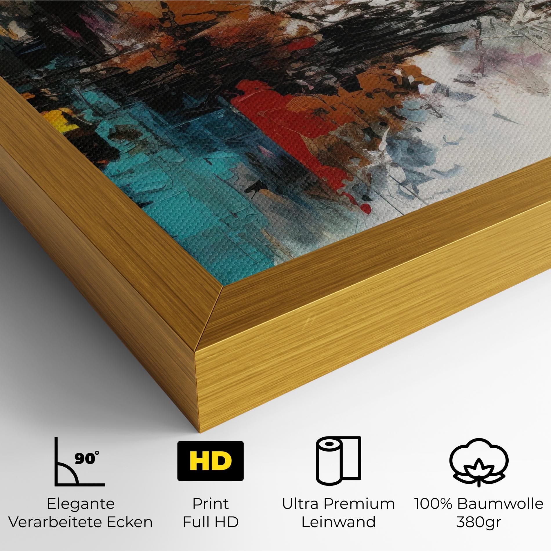 Abstract City Painting mockup 4