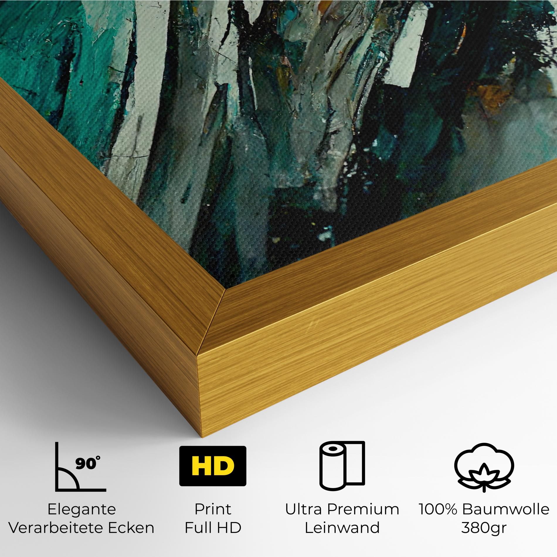 Abstract Green Artwork mockup 4