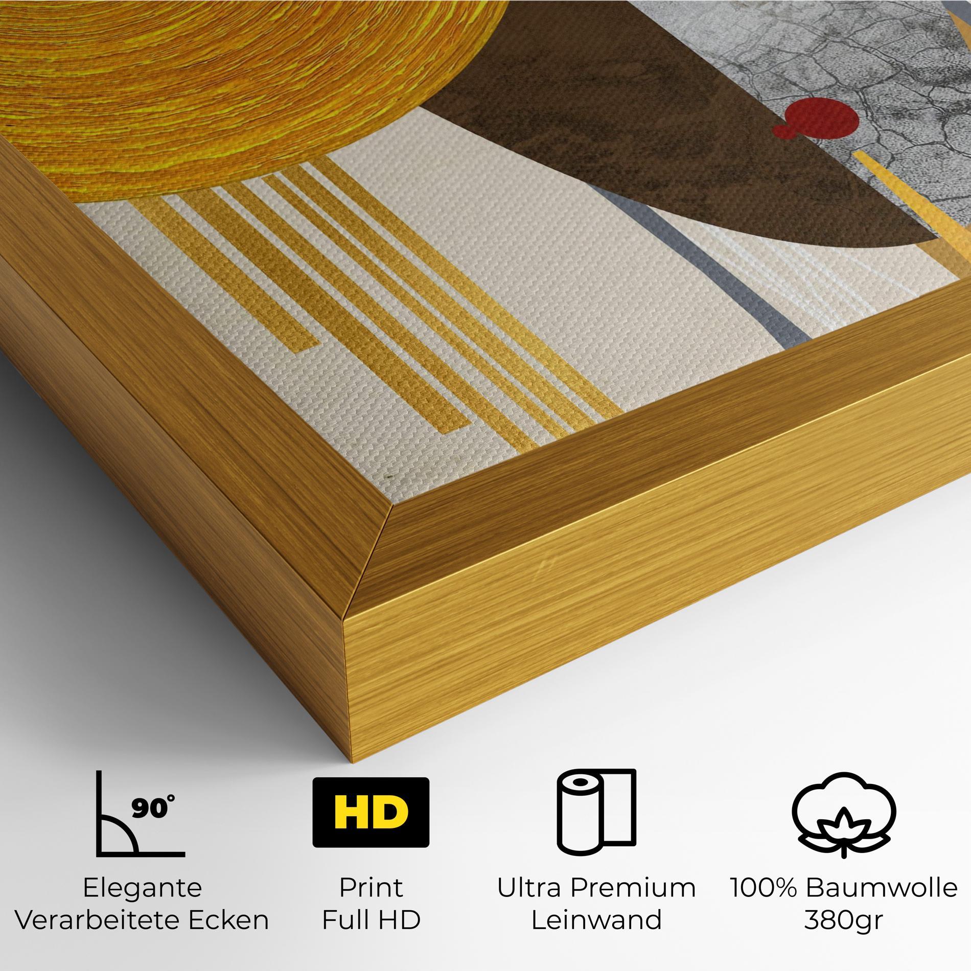 Leinwandbild Abstract Grey Face 1 mockup 4