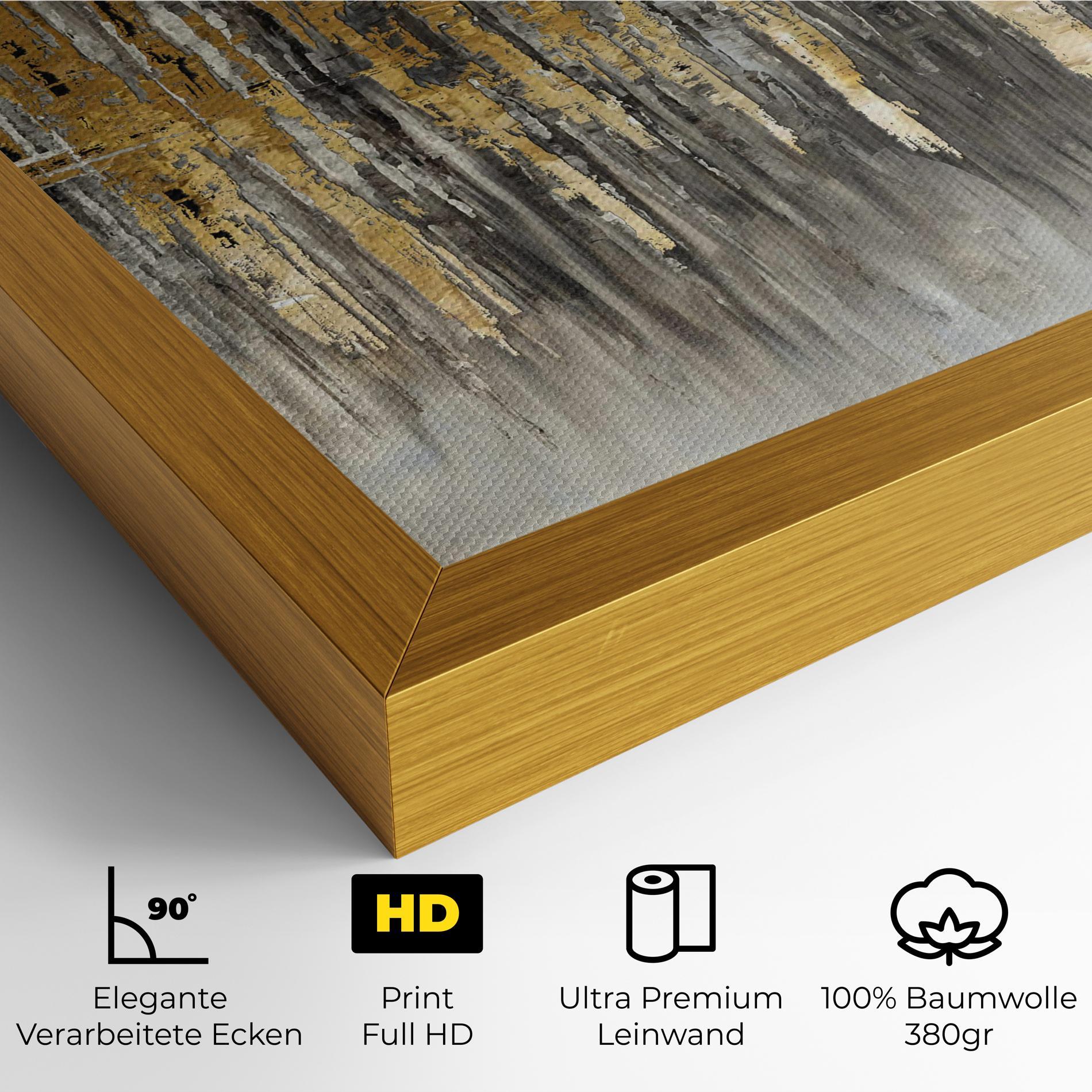 Leinwandbild Acrylic Silver Paint mockup 4