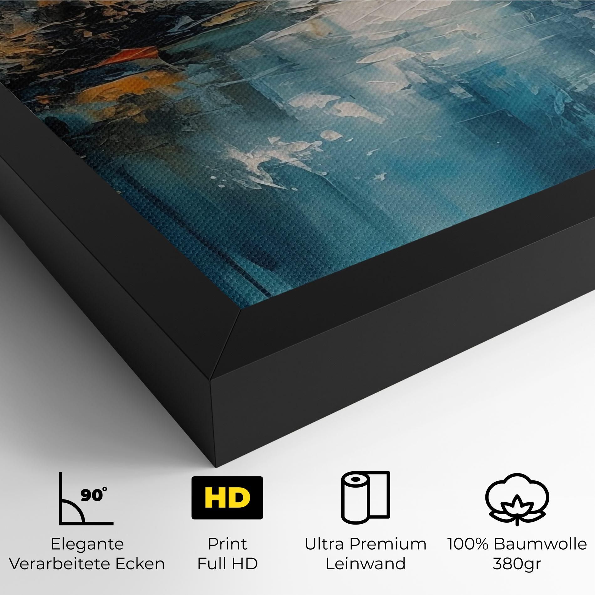 Abstract Blue Art mockup 4