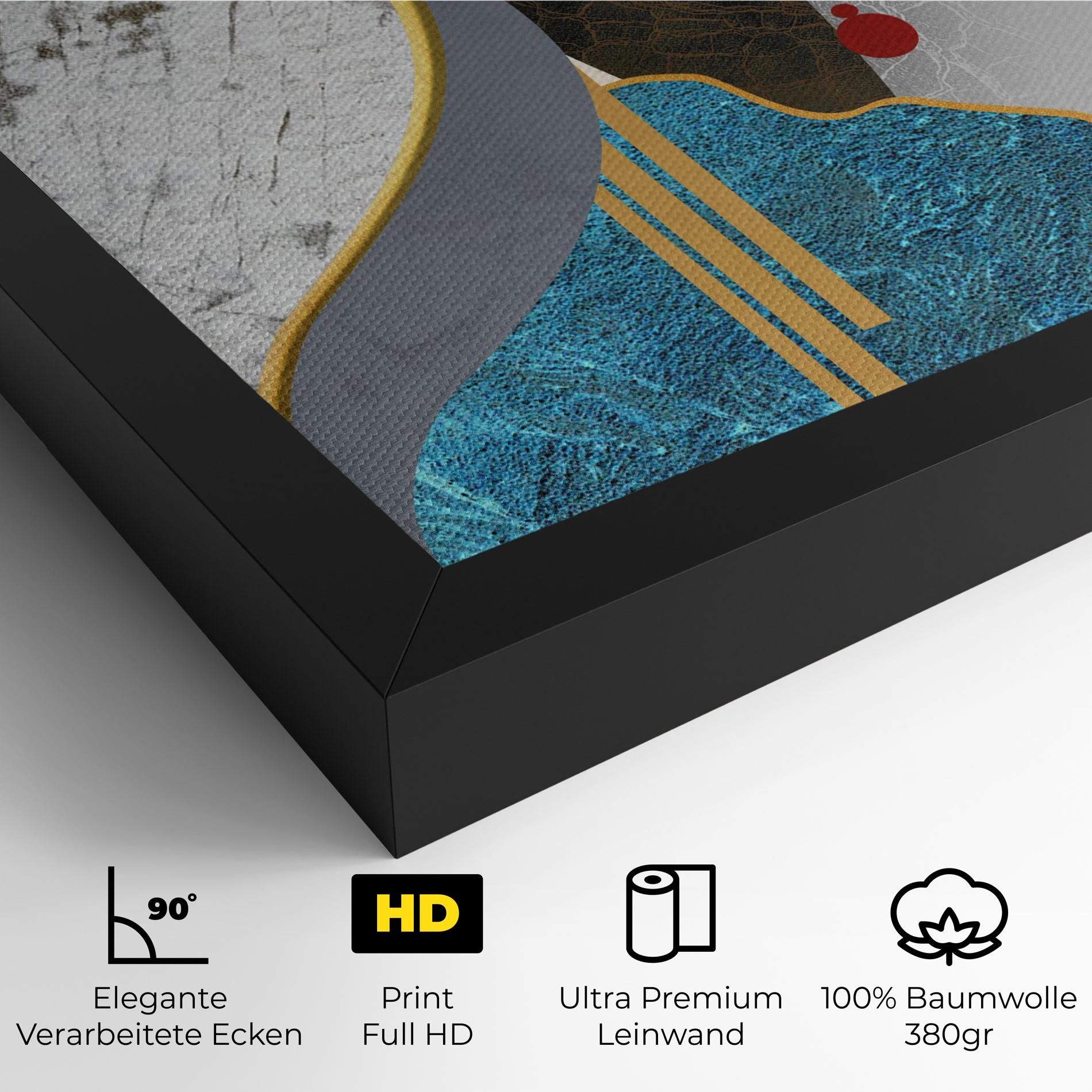 Abstract Blue Face mockup 4