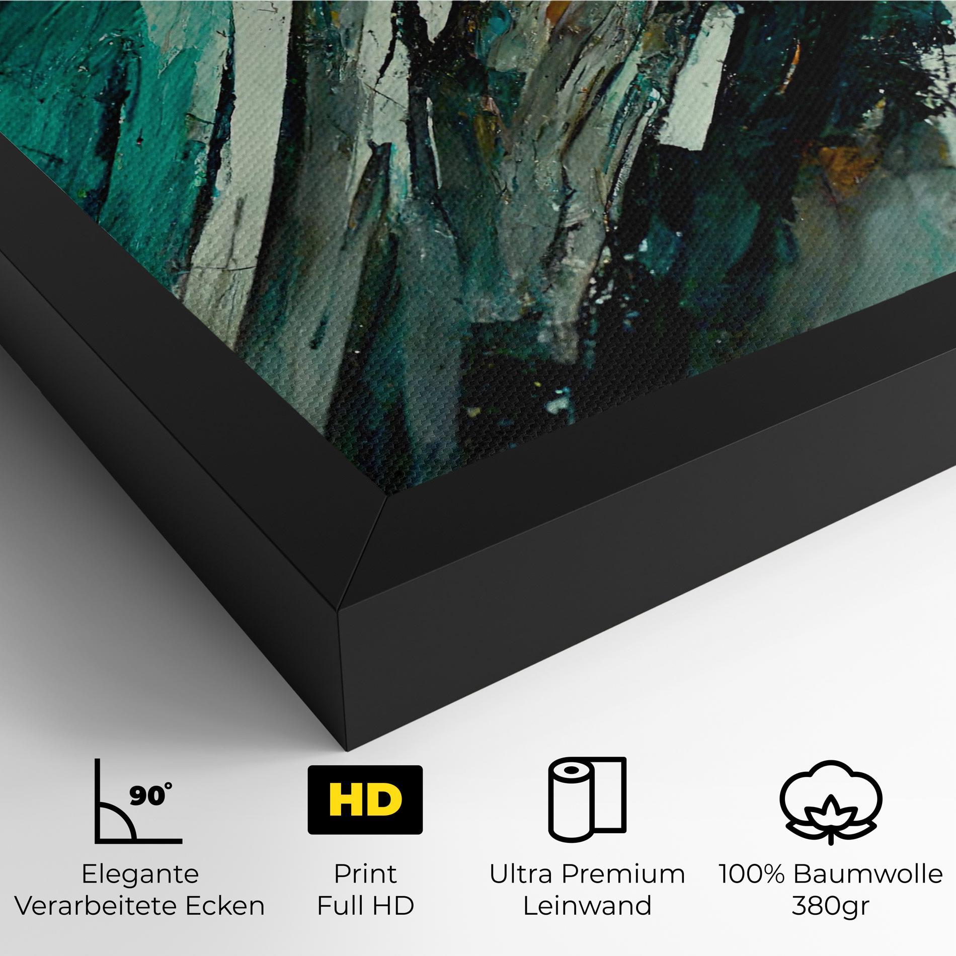 Leinwandbild Abstract Green Artwork mockup 4