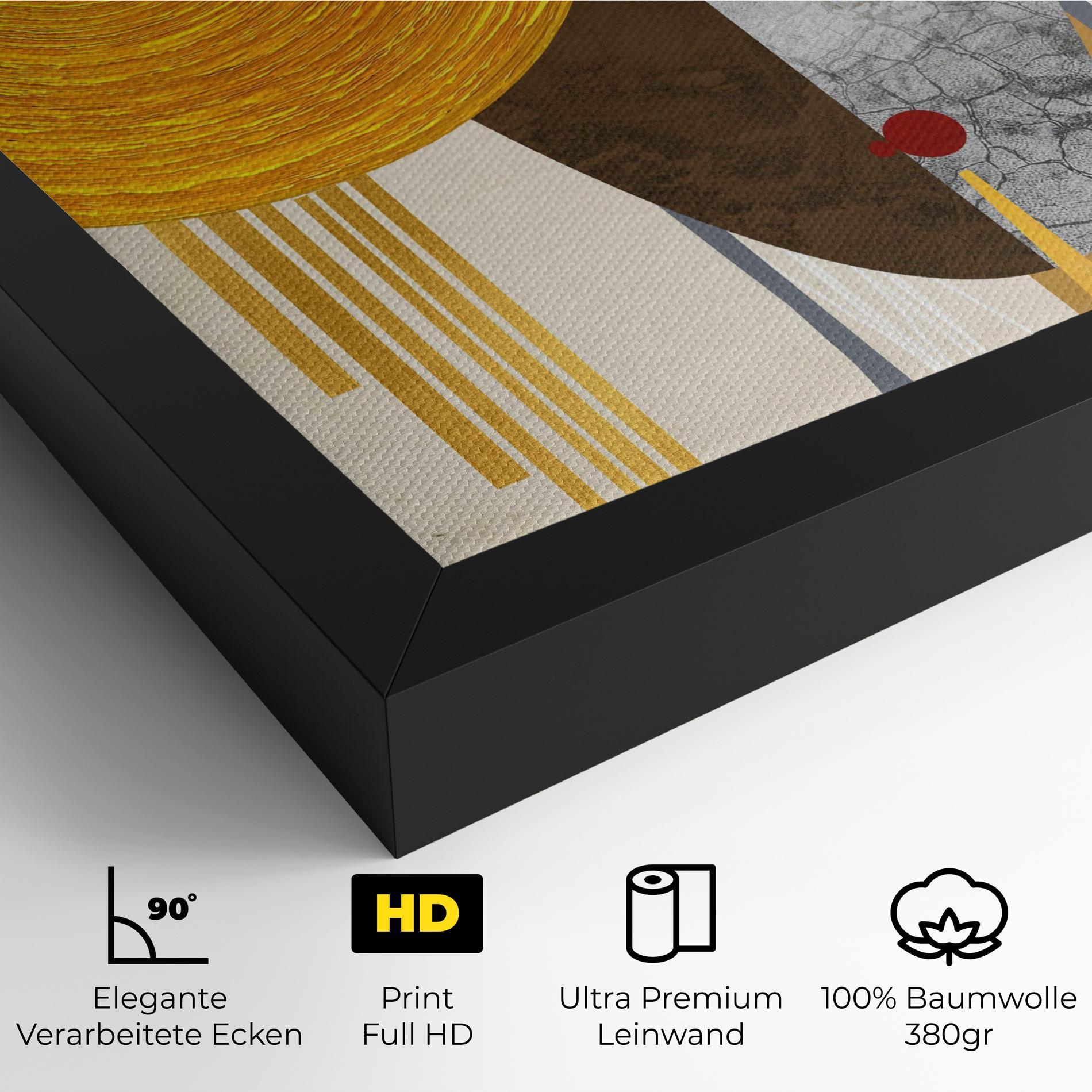 Leinwandbild Abstract Grey Face 1 mockup 4