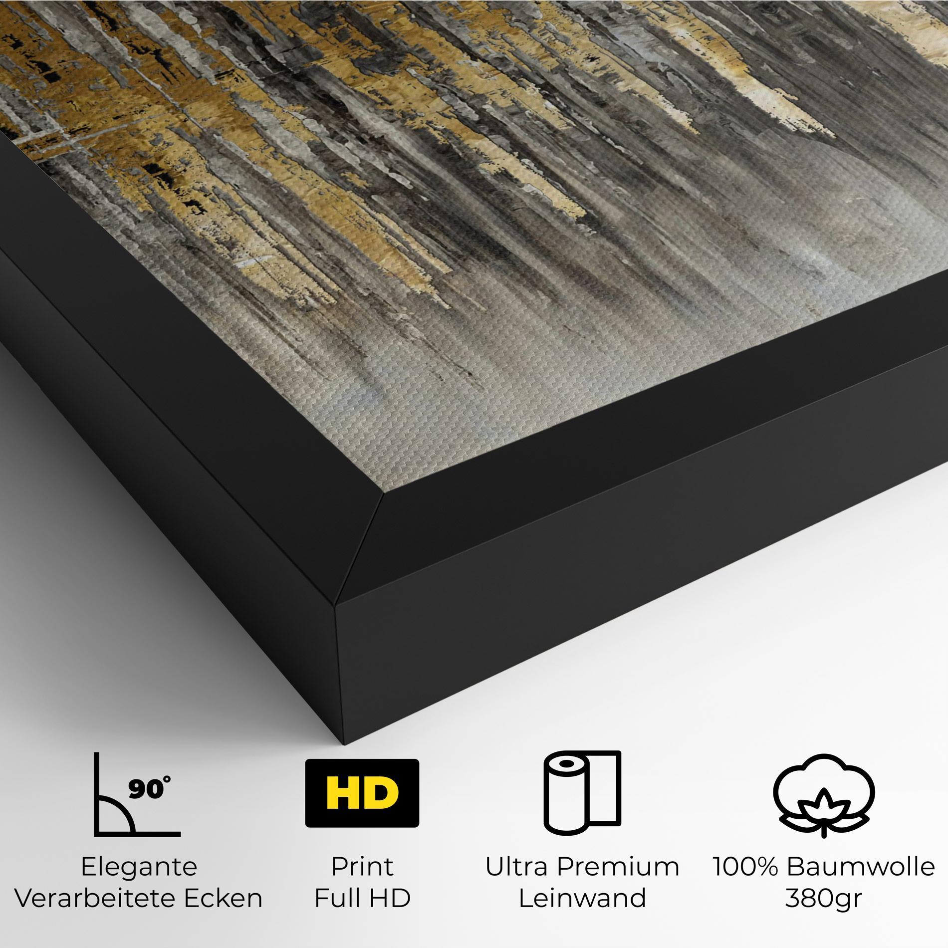 Leinwandbild Acrylic Silver Paint mockup 4