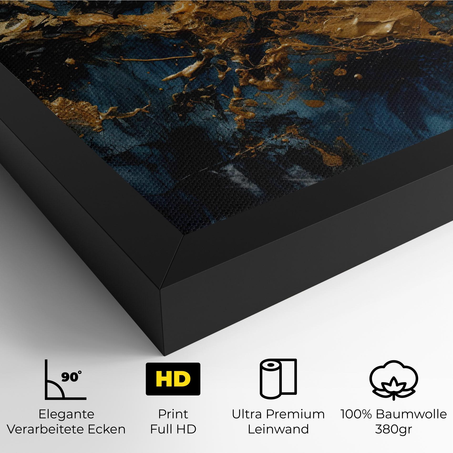 Leinwandbild Gold Explosion mockup 4