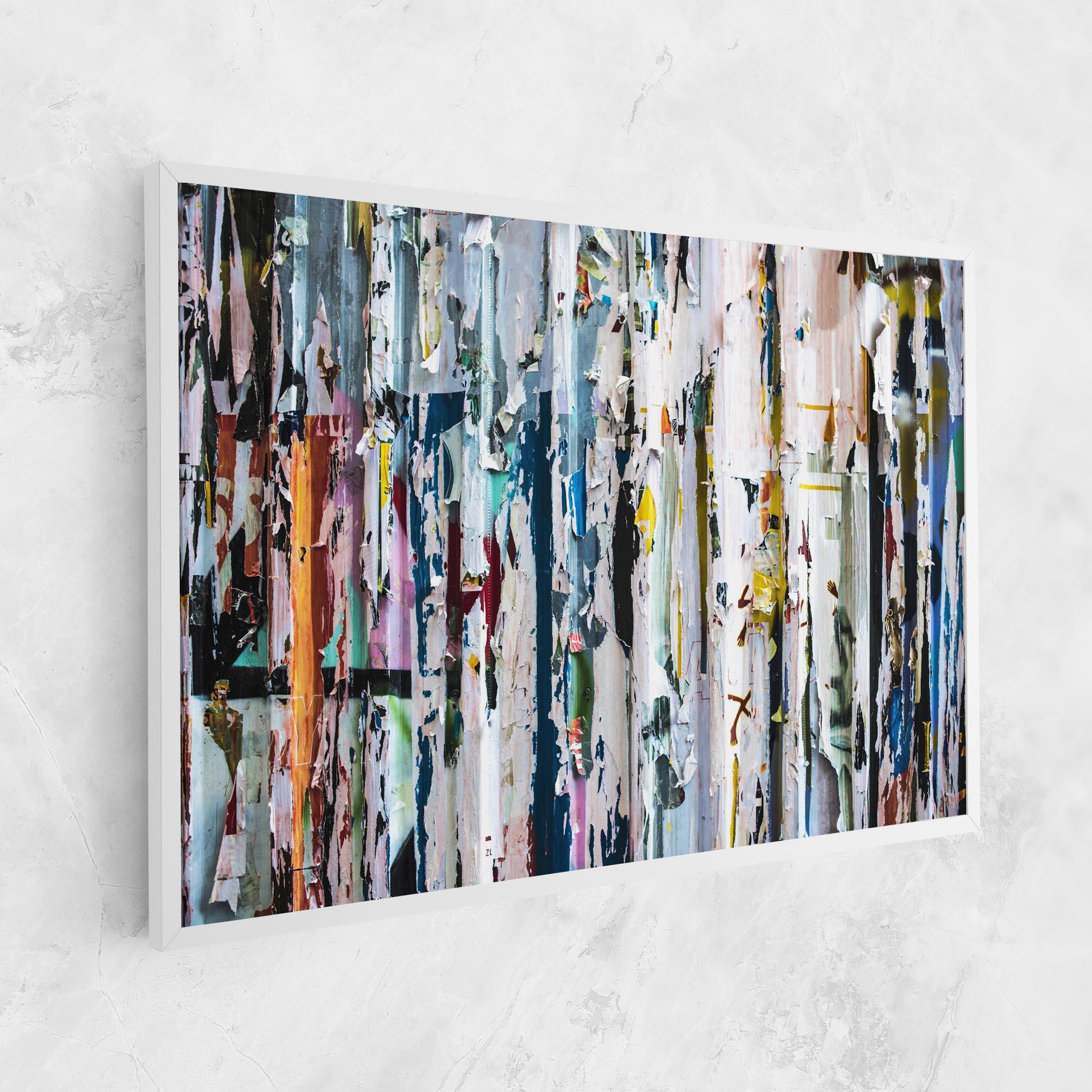 Leinwandbild Abstract Torn Paper mockup 1