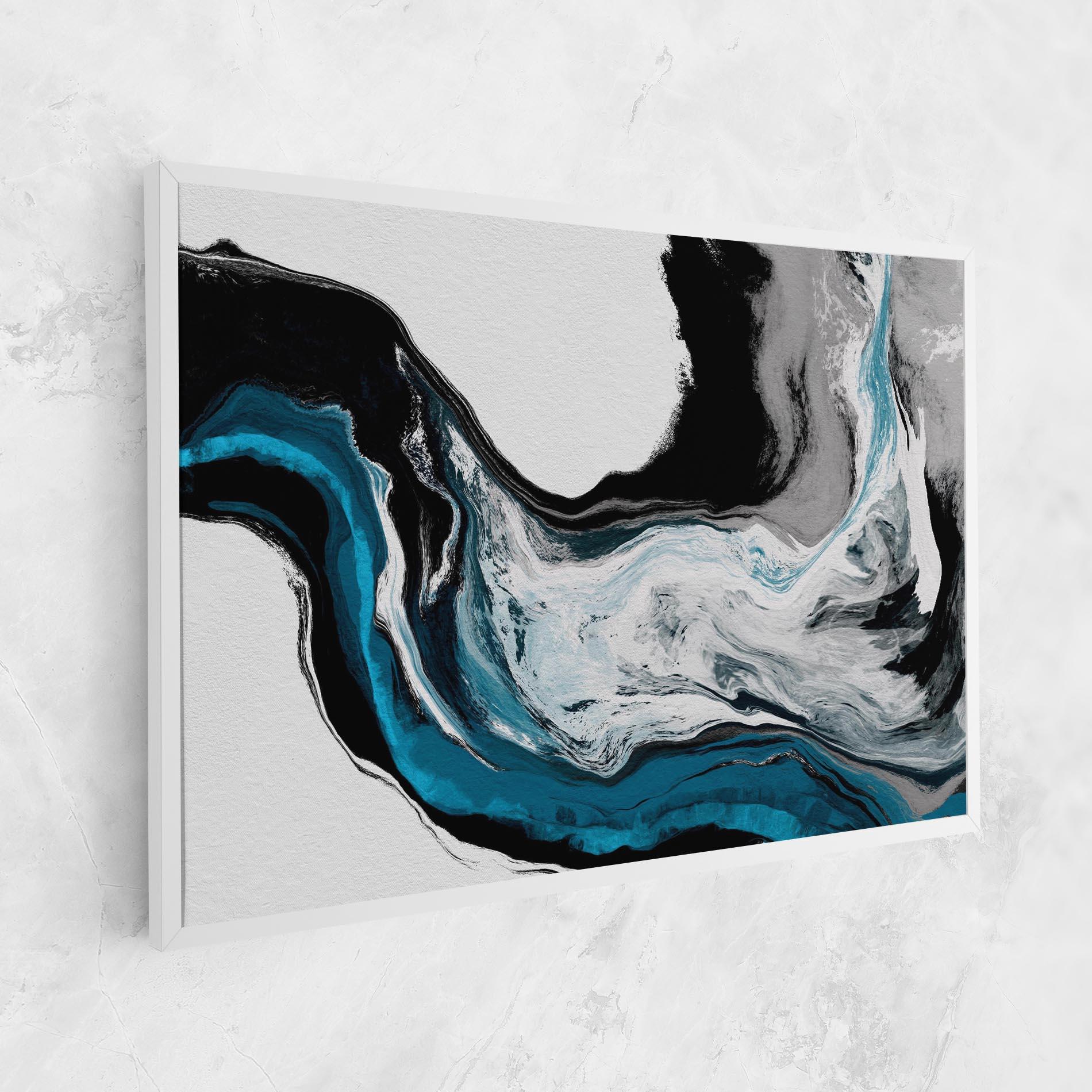 Leinwandbild Beautiful Abstract Wave mockup 1