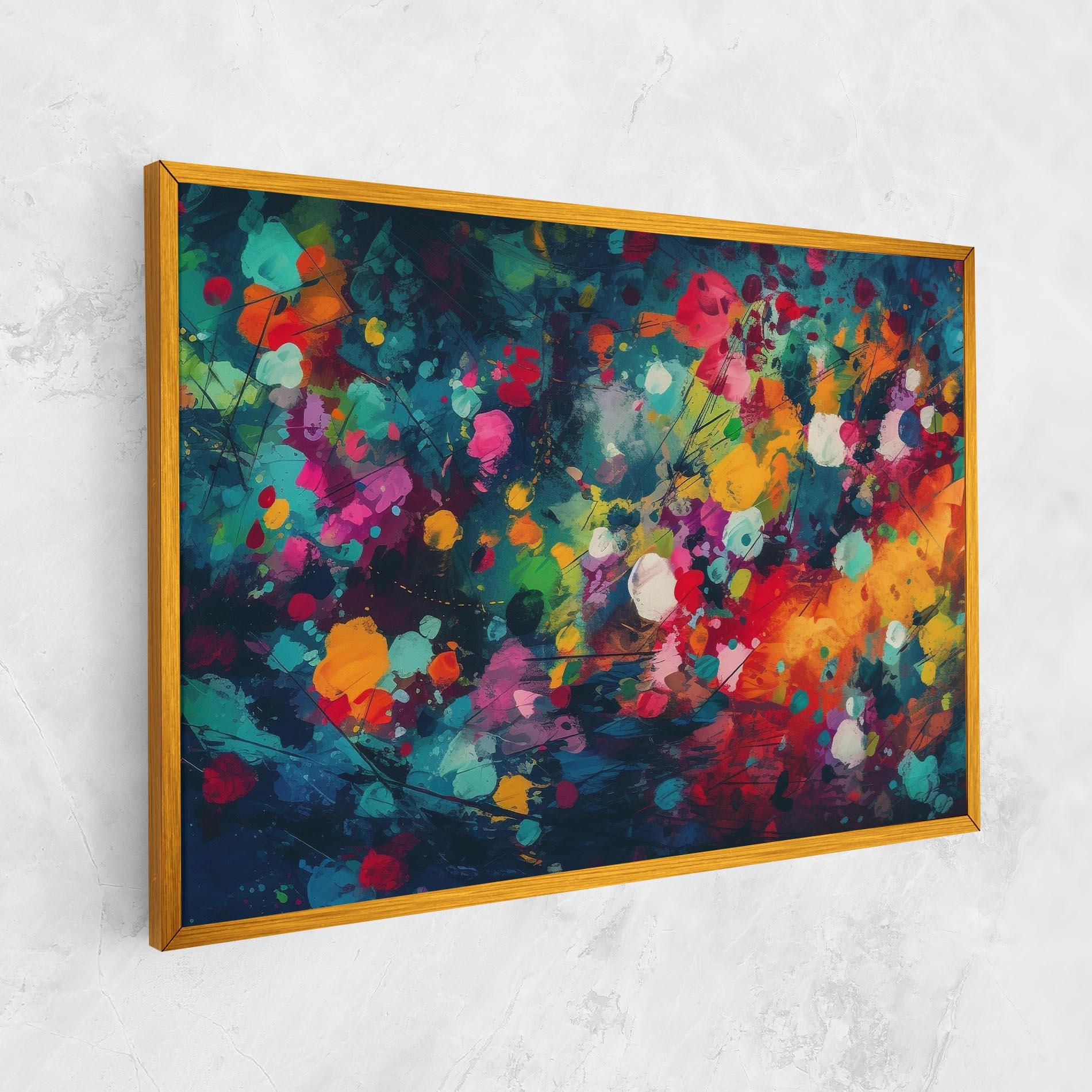 Leinwandbild Colors Blue Background mockup 1