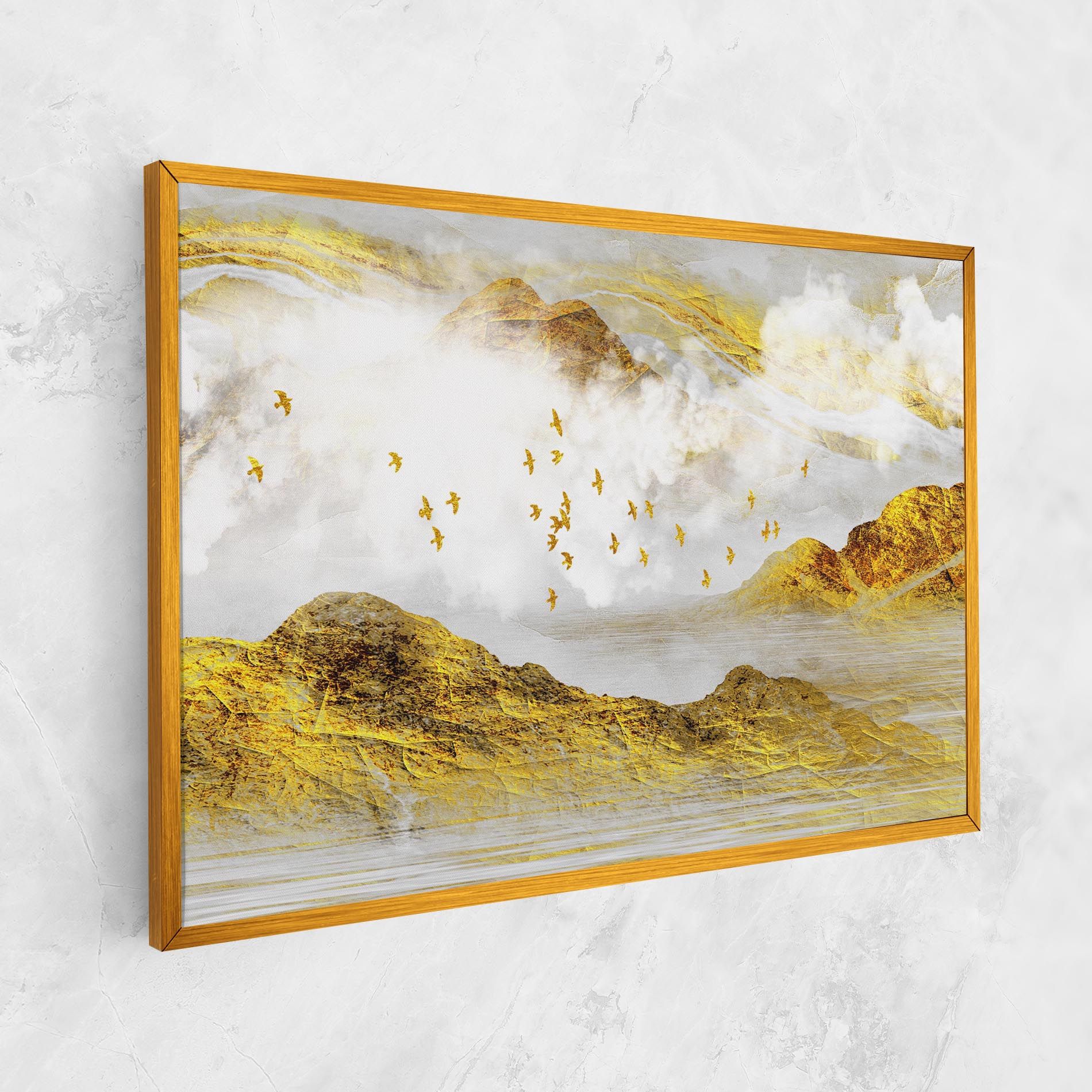 Gold Mountains Abstract mockup 1