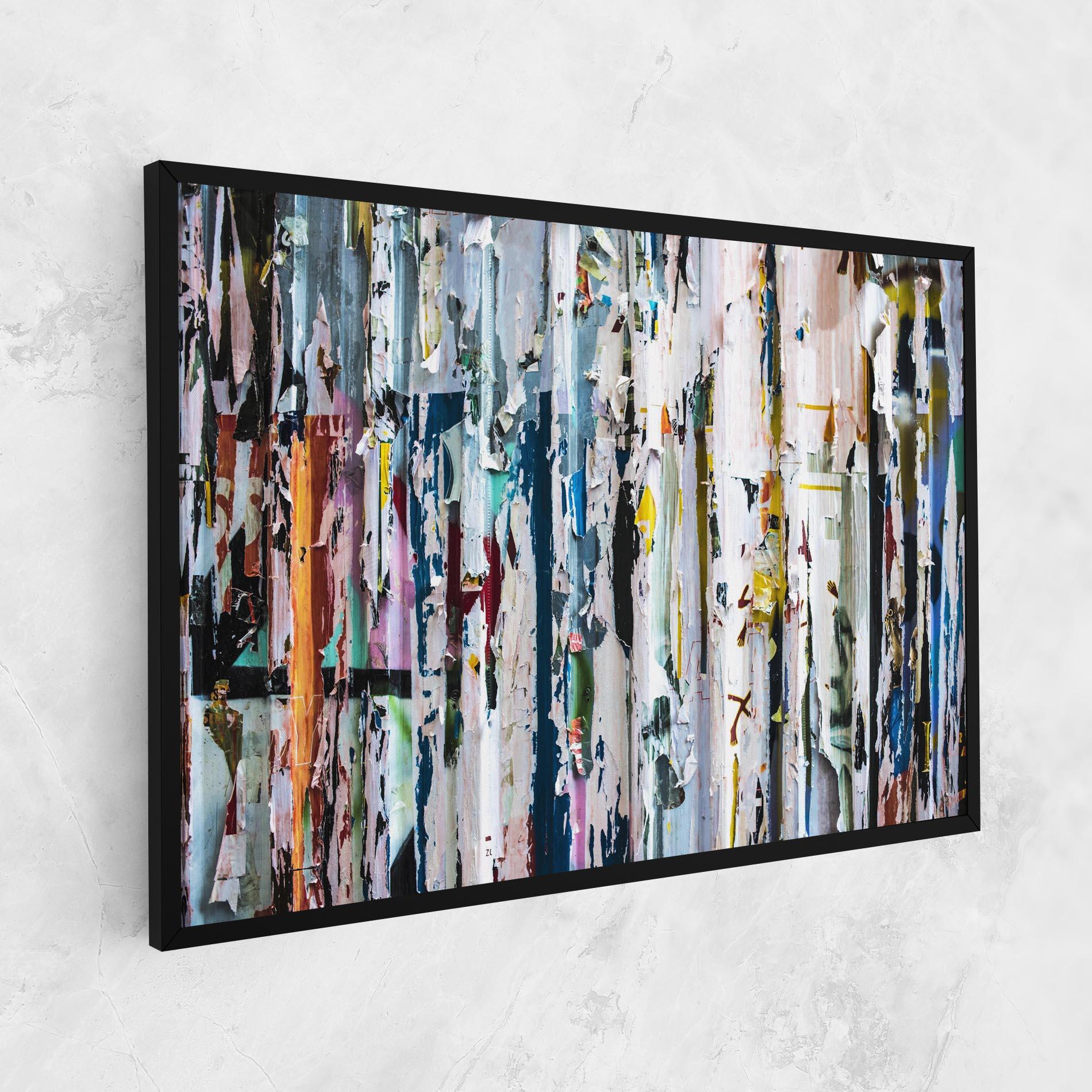 Leinwandbild Abstract Torn Paper mockup 1