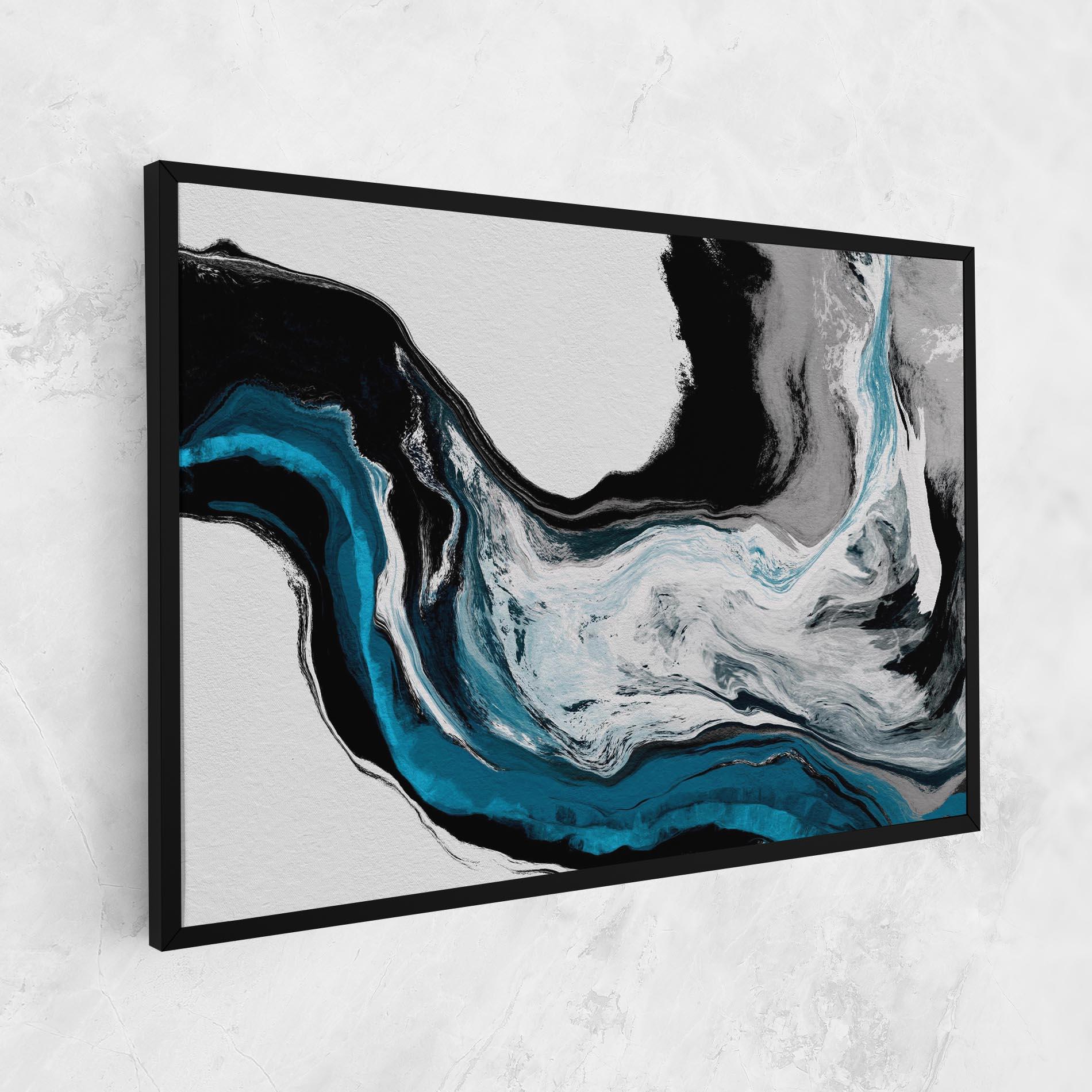 Leinwandbild Beautiful Abstract Wave mockup 1