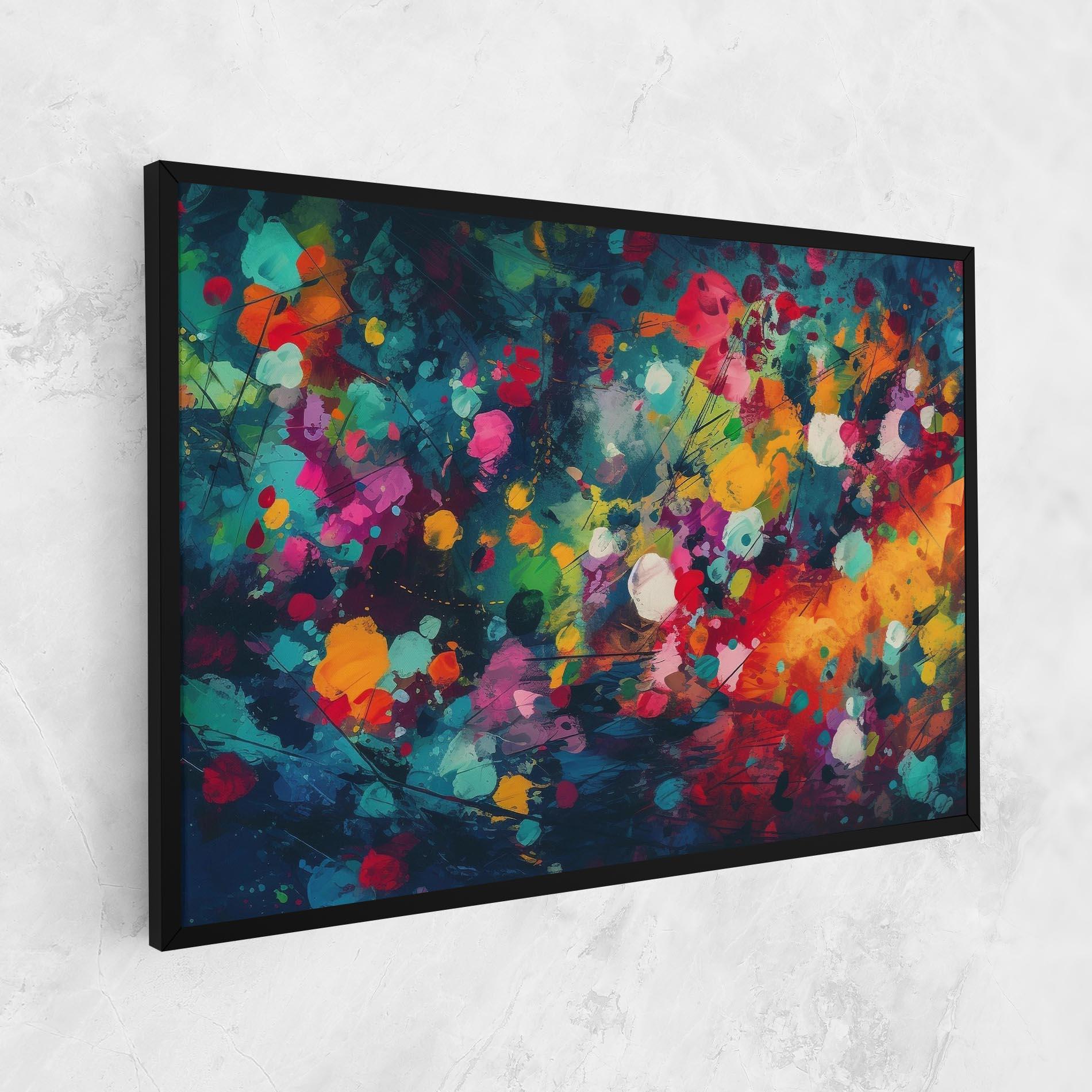 Leinwandbild Colors Blue Background mockup 1