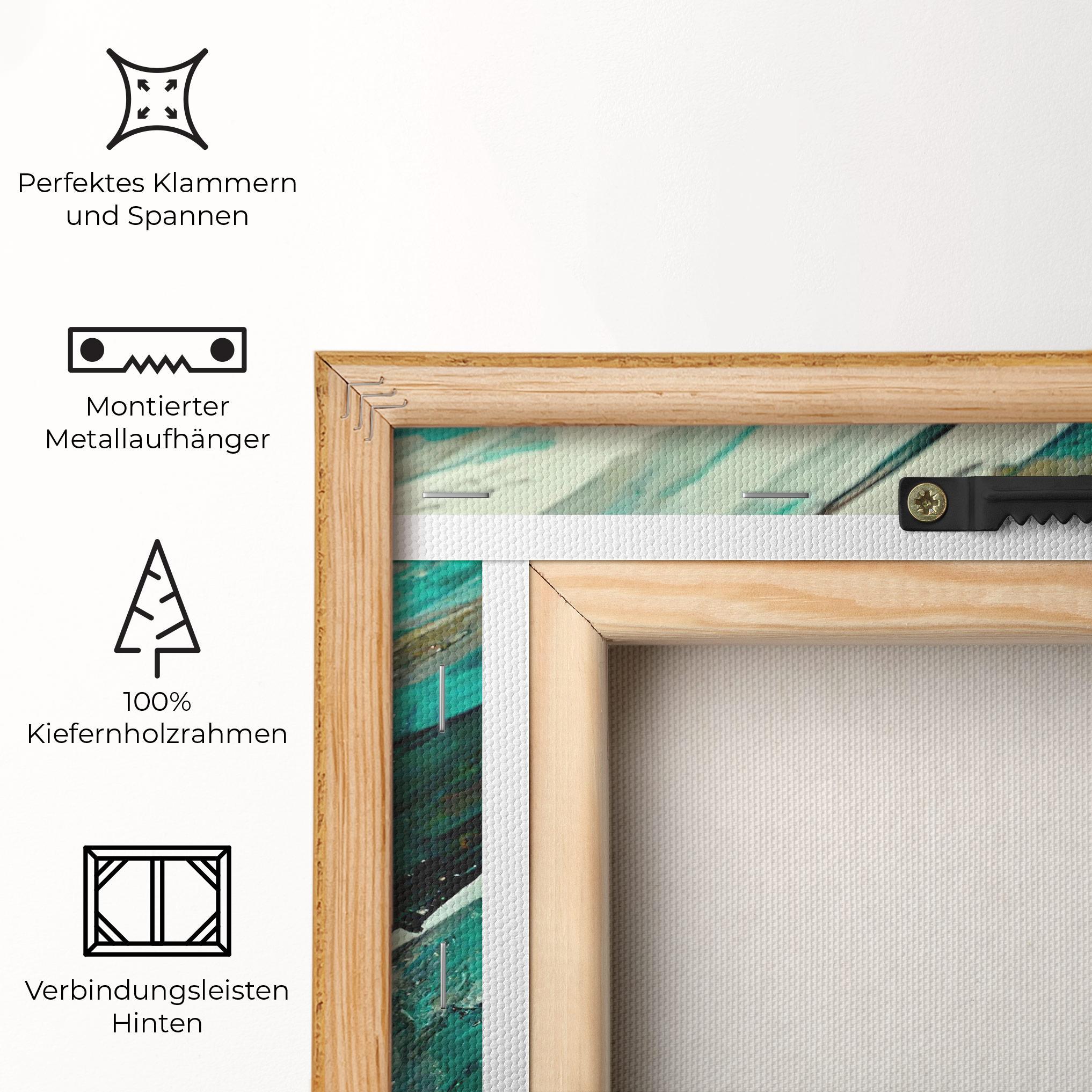 Leinwandbild Abstract Green Artwork mockup 5