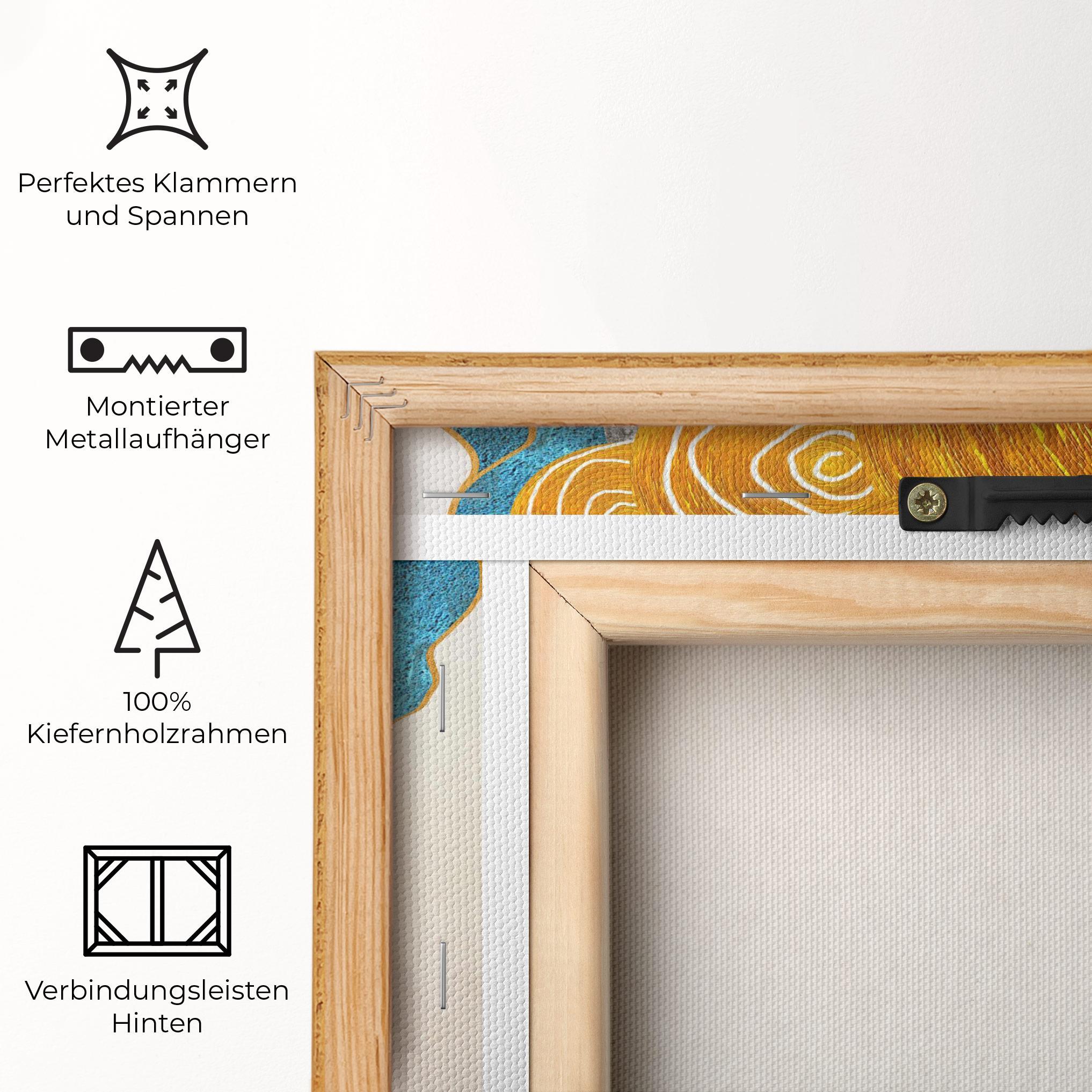 Leinwandbild Abstract Grey Face 1 mockup 5