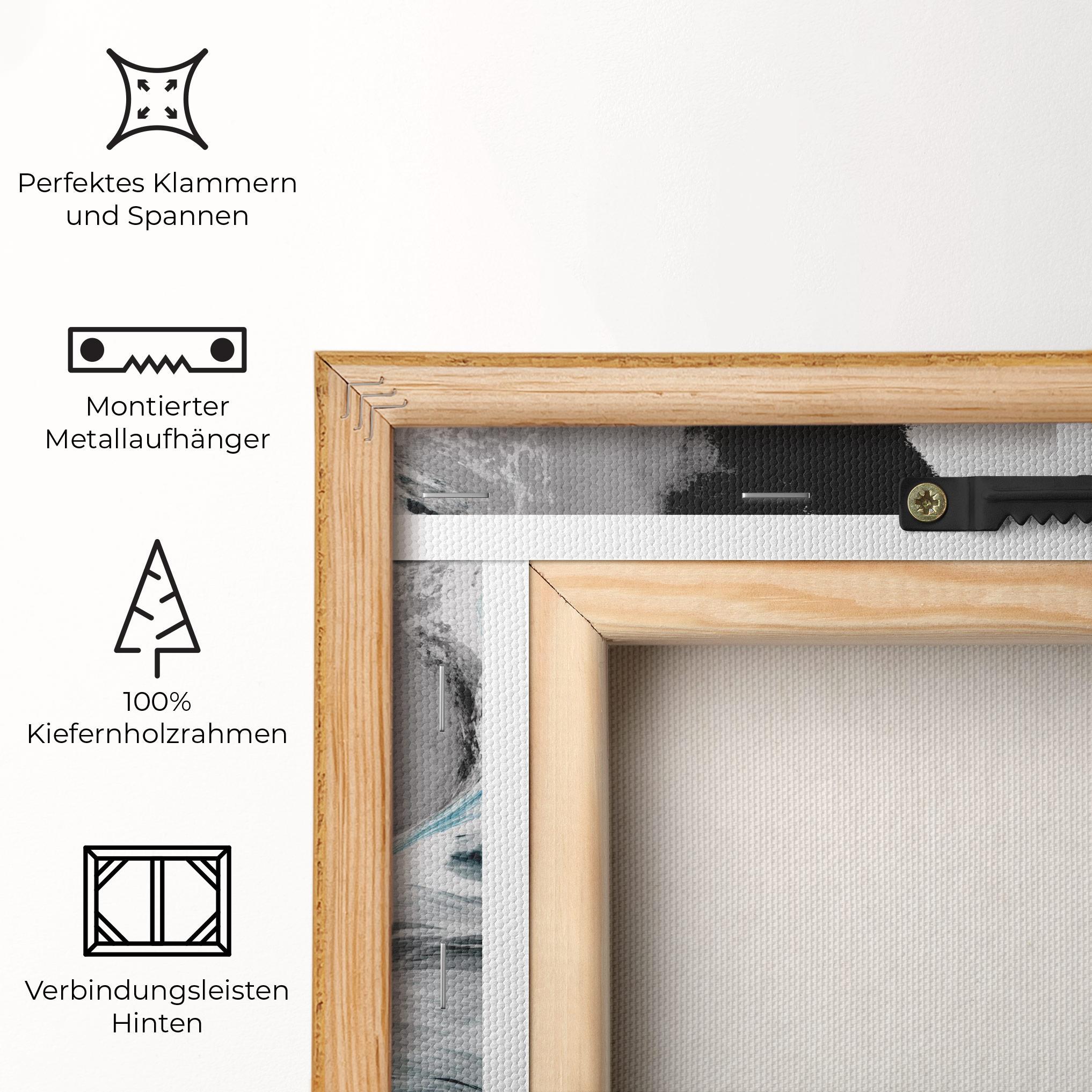 Leinwandbild Beautiful Abstract Wave mockup 5