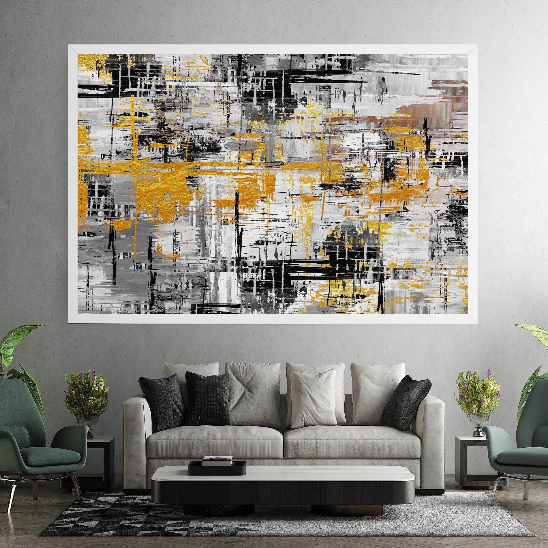 Leinwandbild Abstract Mix Color mockup 7