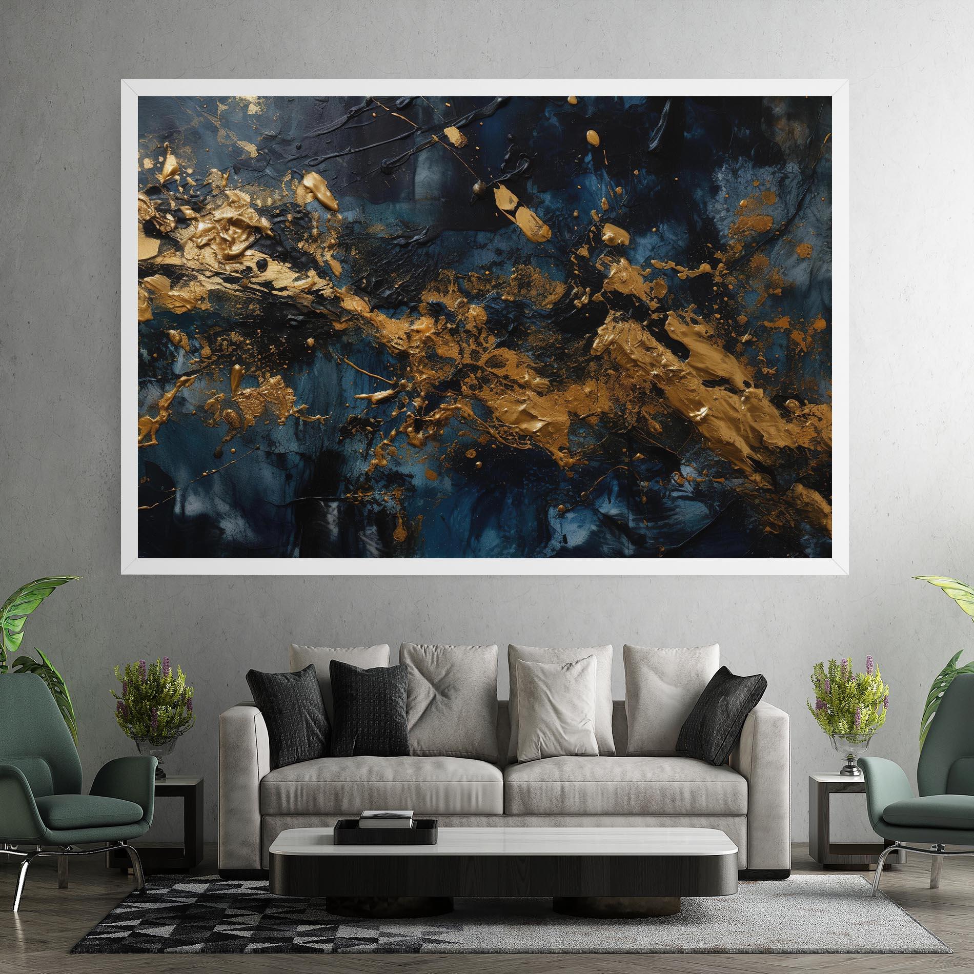 Leinwandbild Gold Explosion mockup 7