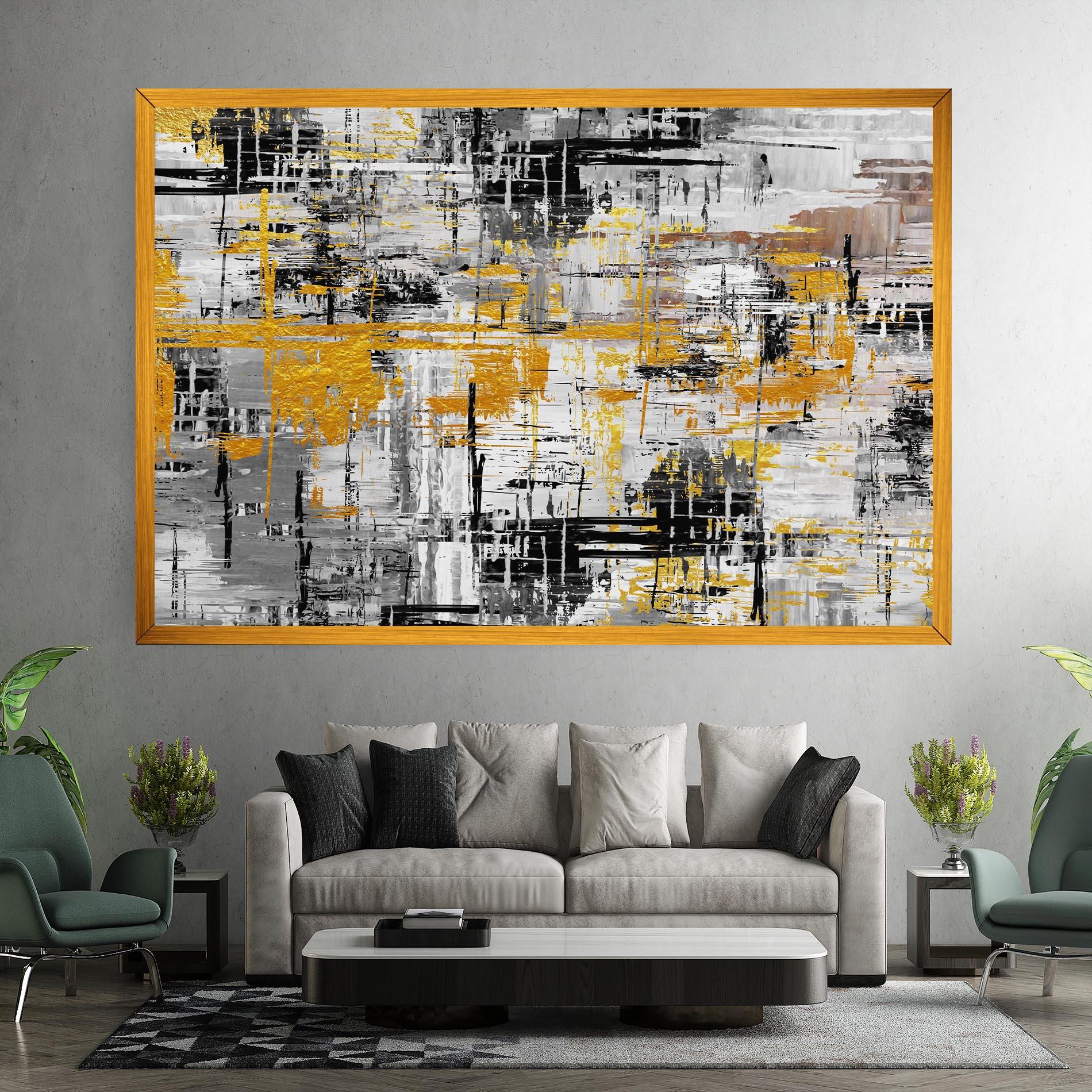 Leinwandbild Abstract Mix Color mockup 7