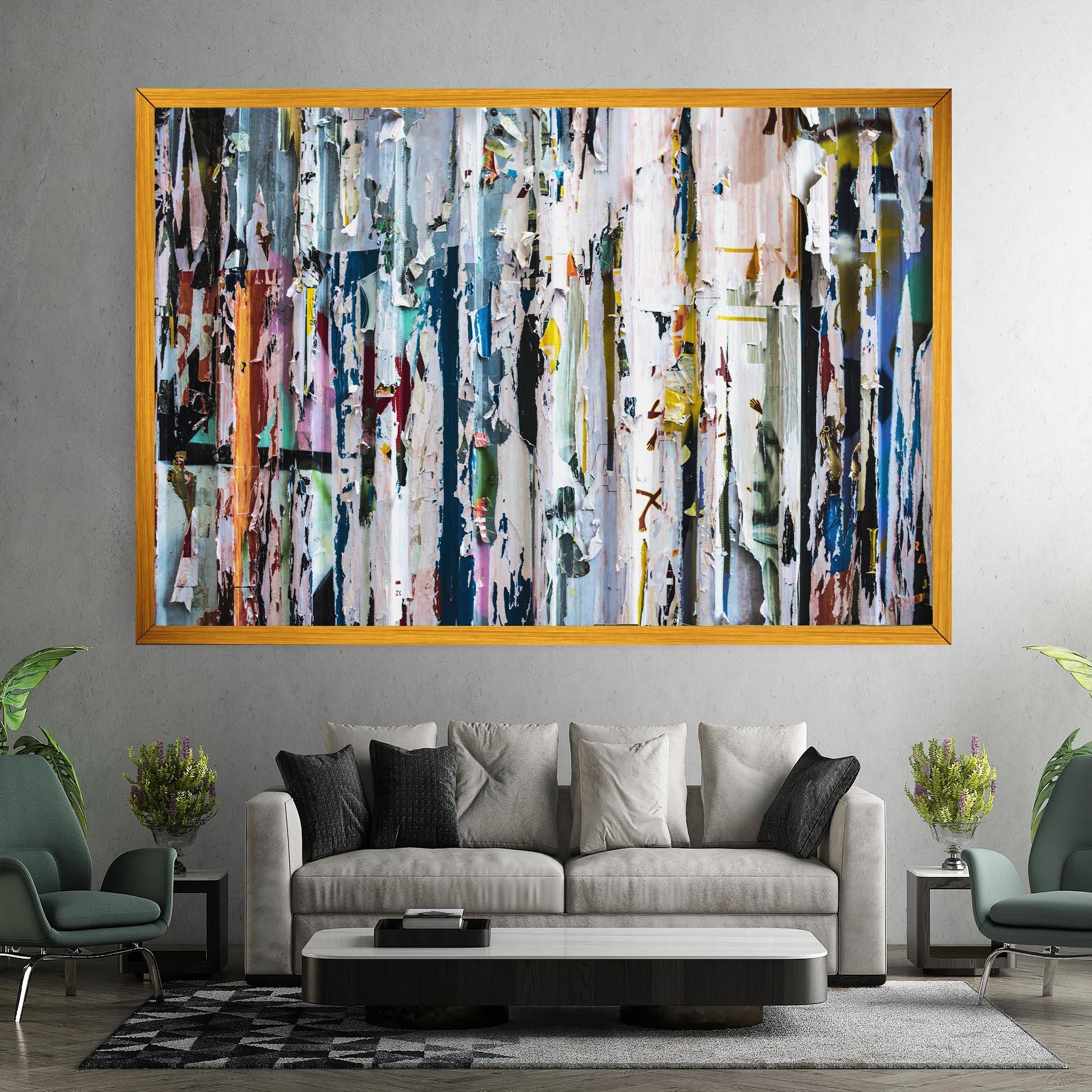 Leinwandbild Abstract Torn Paper mockup 7