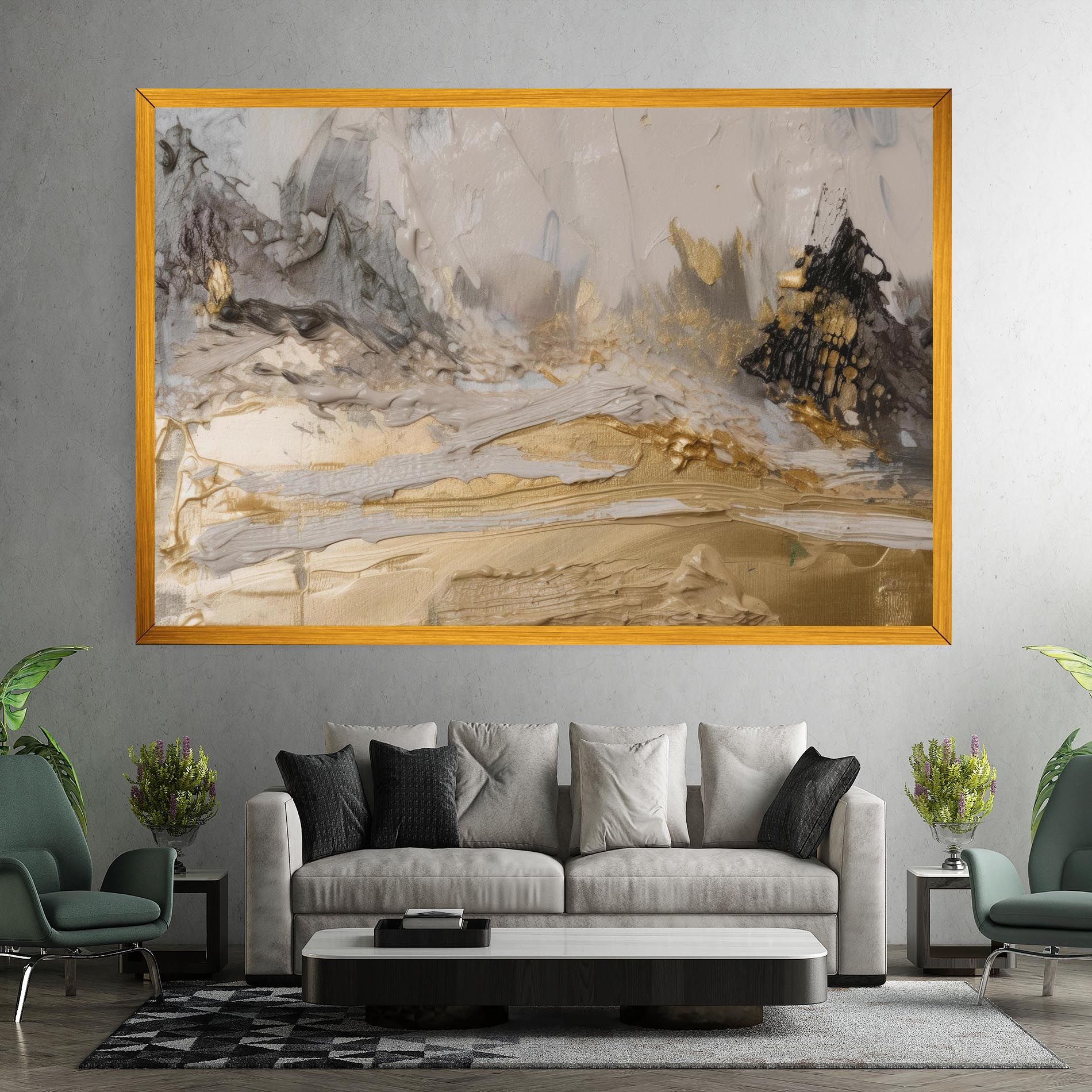 Abstract White Waves mockup 7