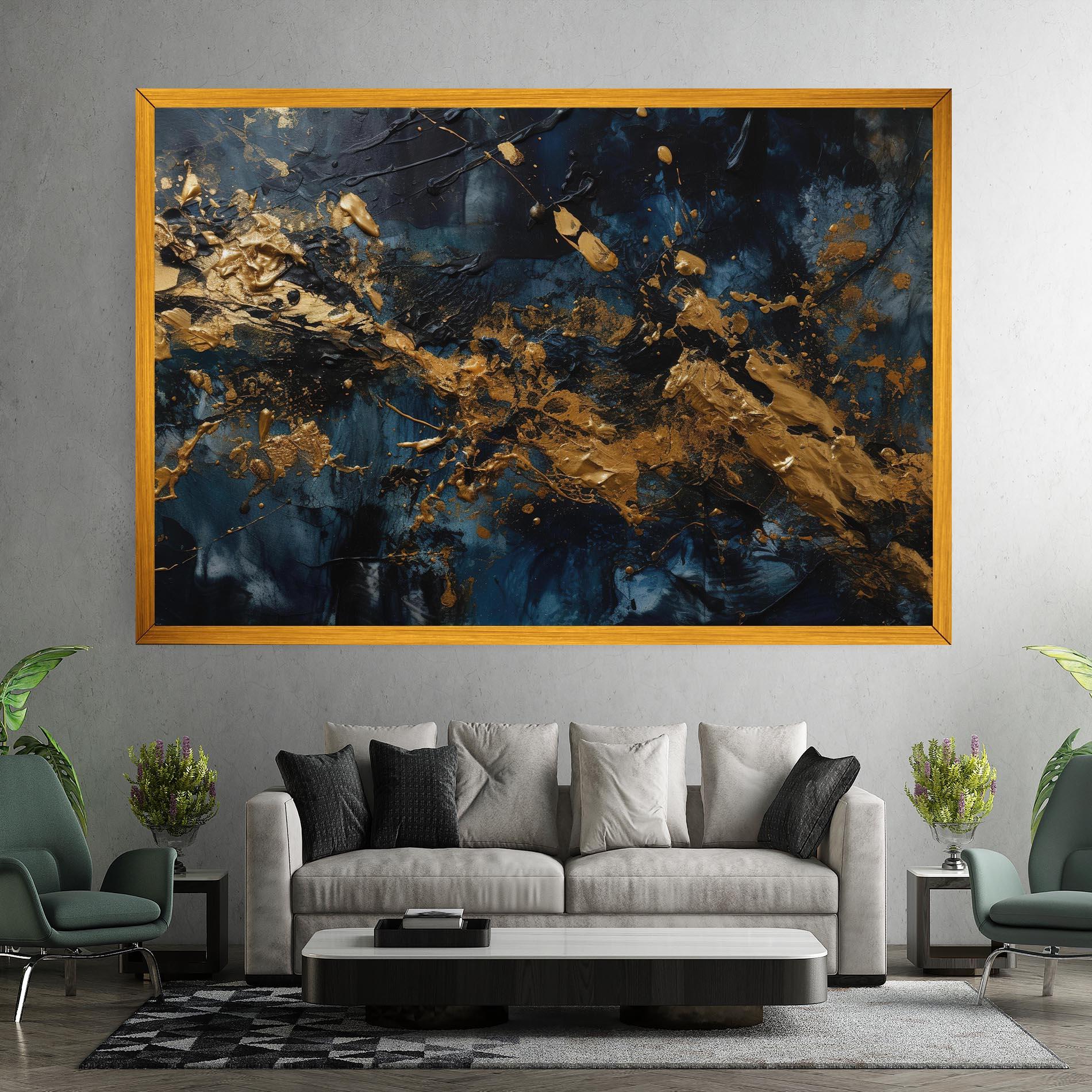 Leinwandbild Gold Explosion mockup 7