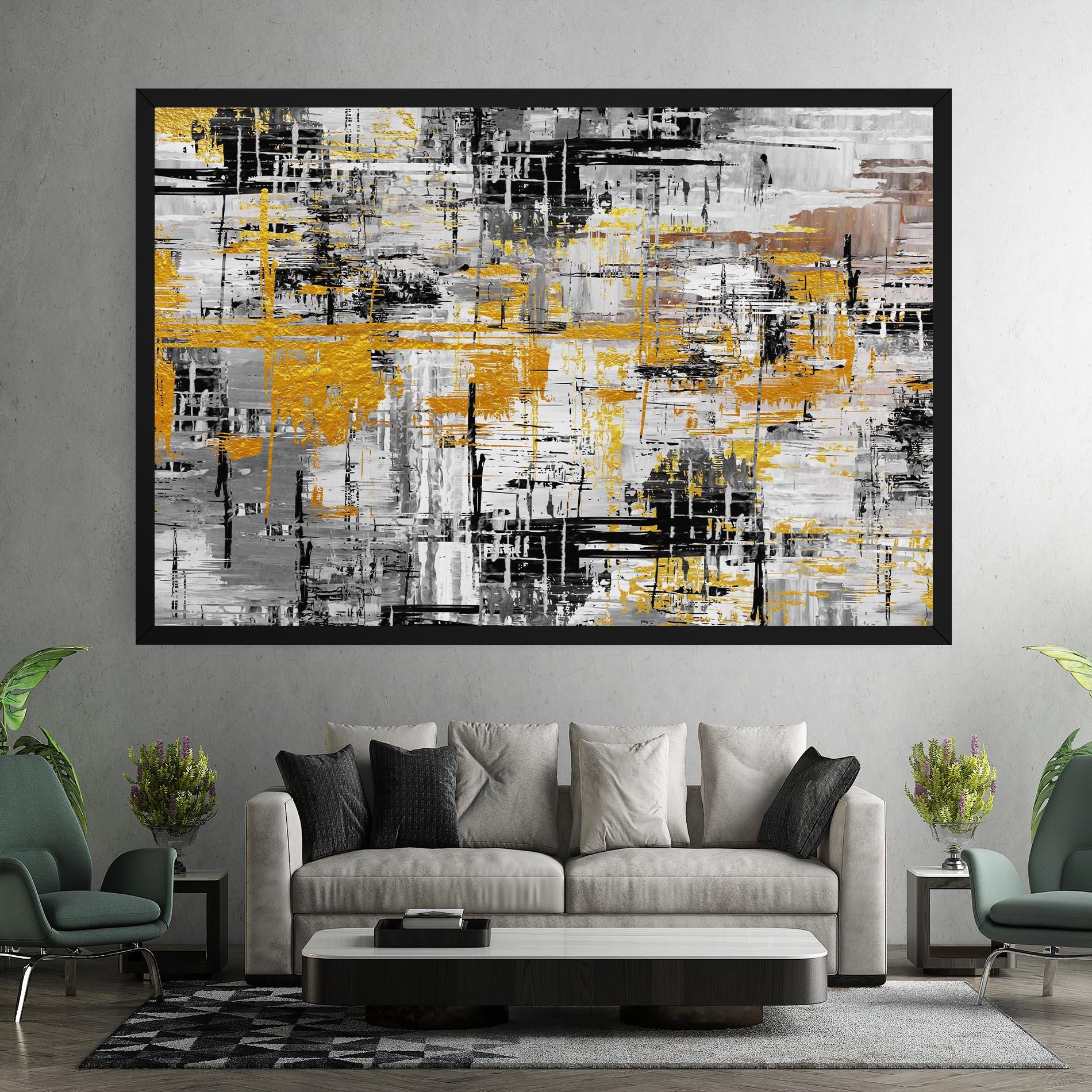 Leinwandbild Abstract Mix Color mockup 7