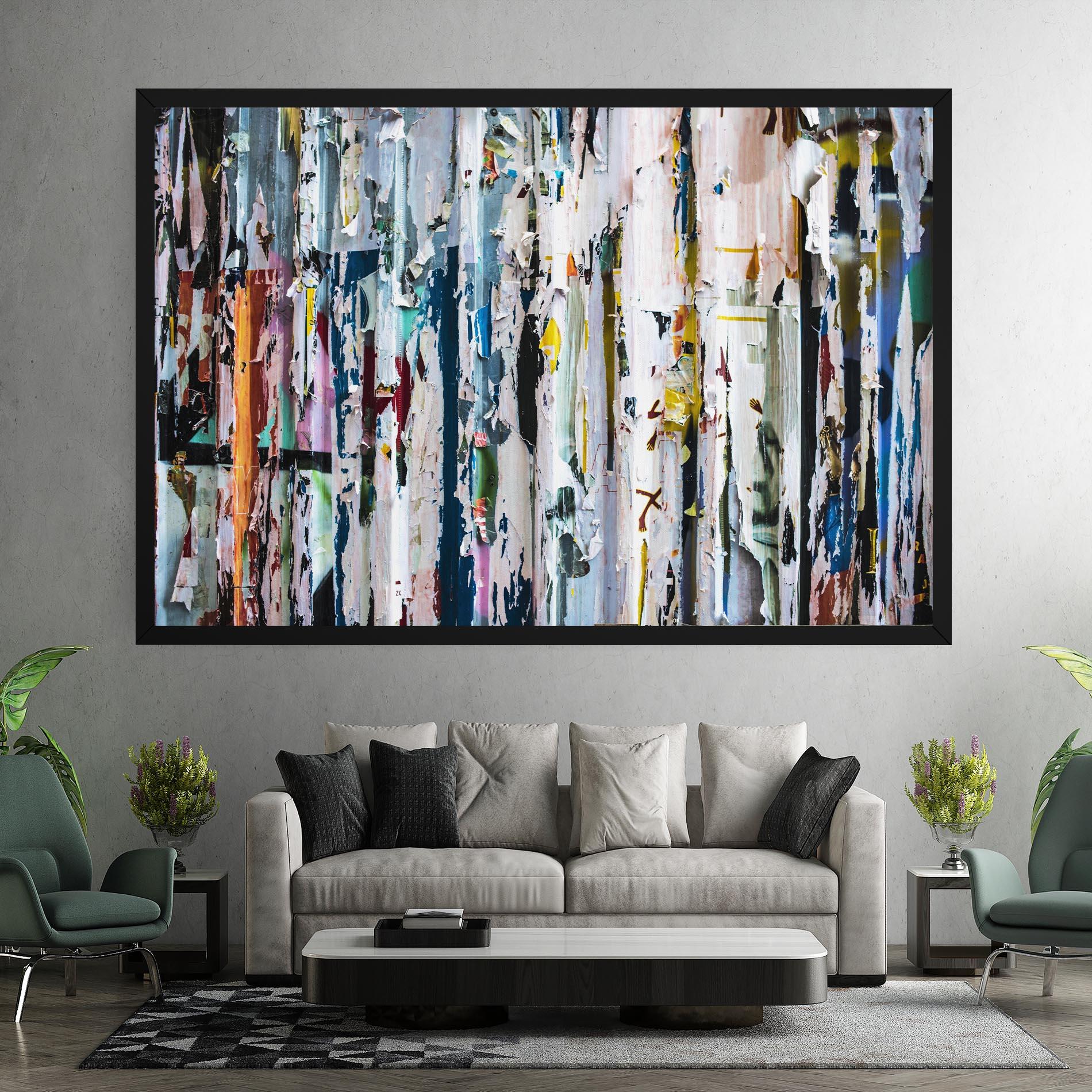 Leinwandbild Abstract Torn Paper mockup 7