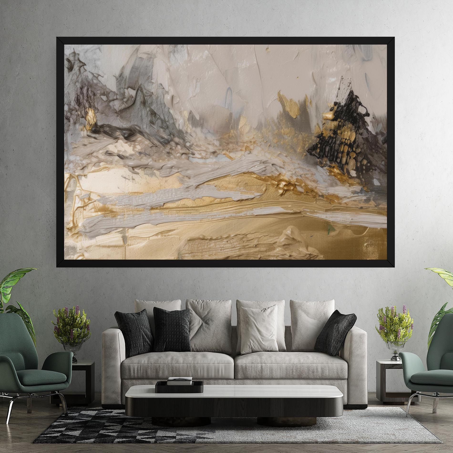 Abstract White Waves mockup 7