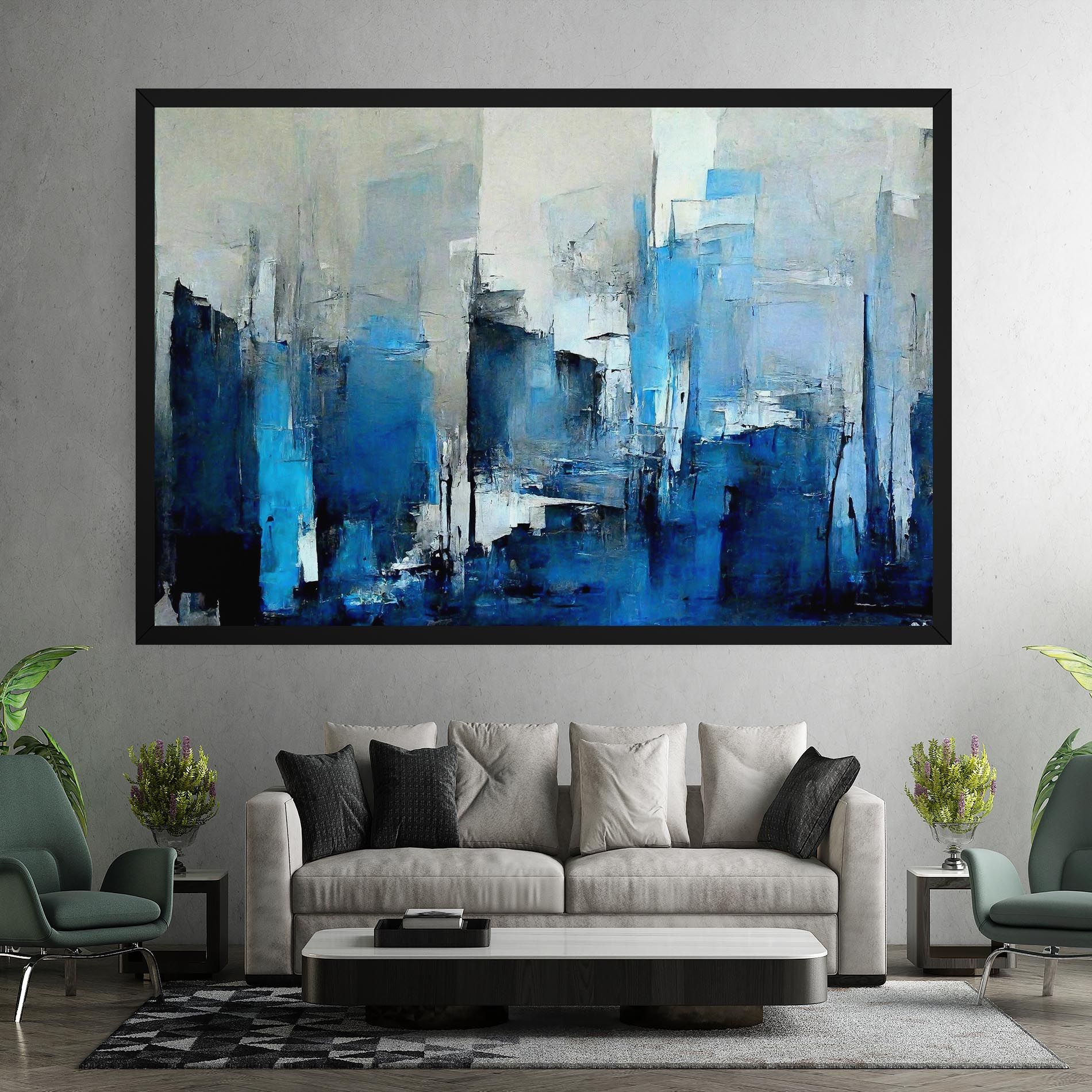 Blue Gray Color mockup 7