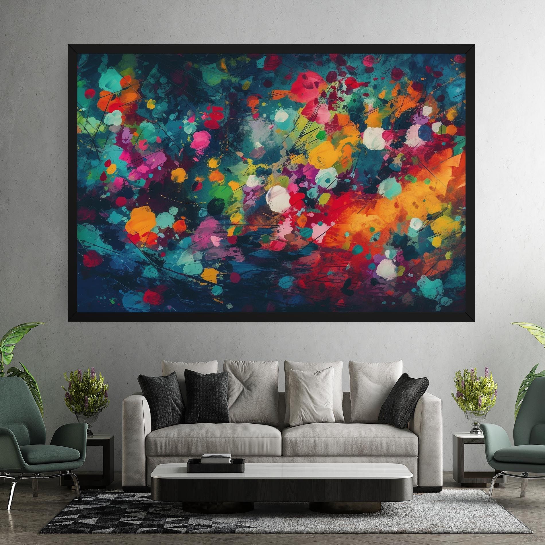 Colors Blue Background mockup 7