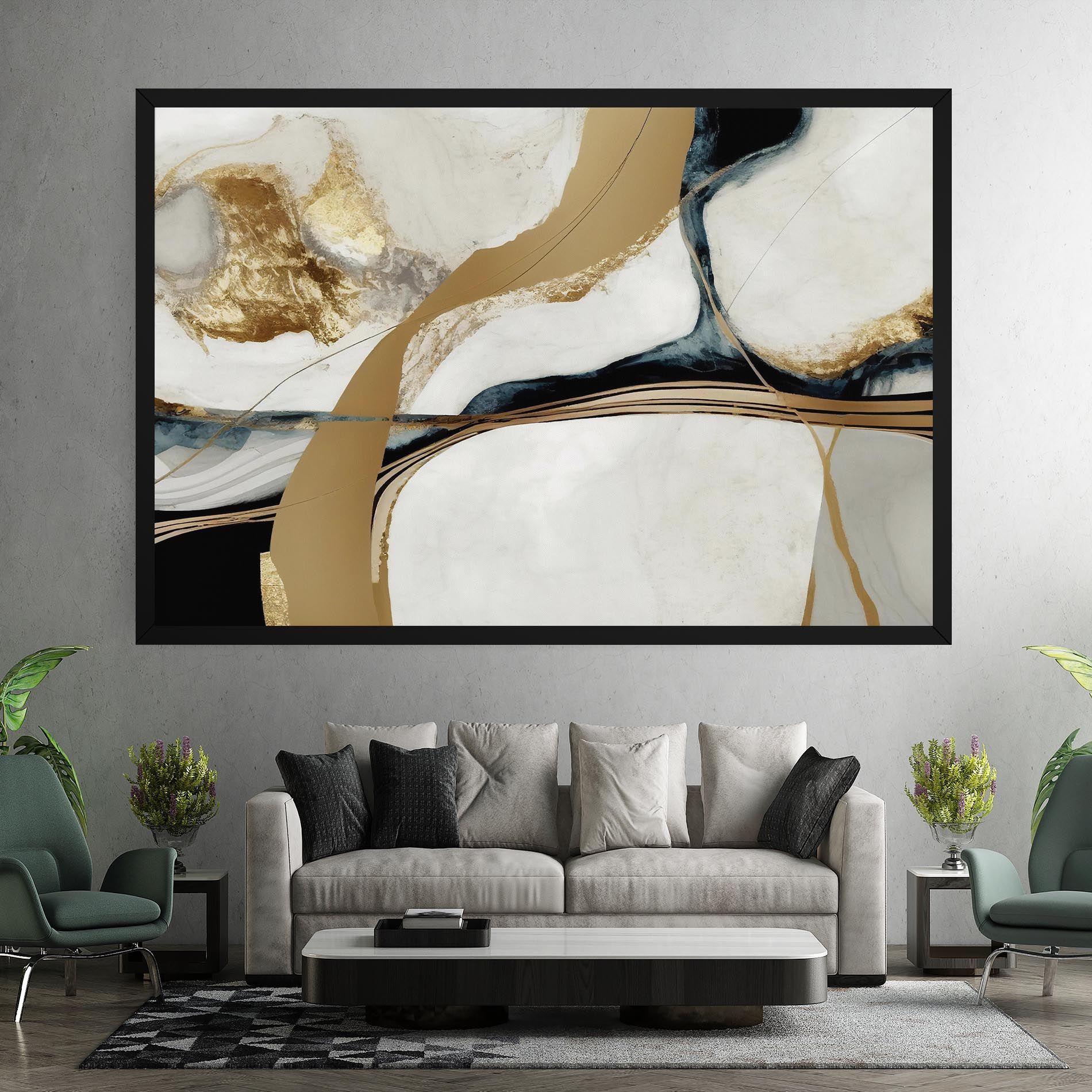 Golden Blue Marble mockup 7