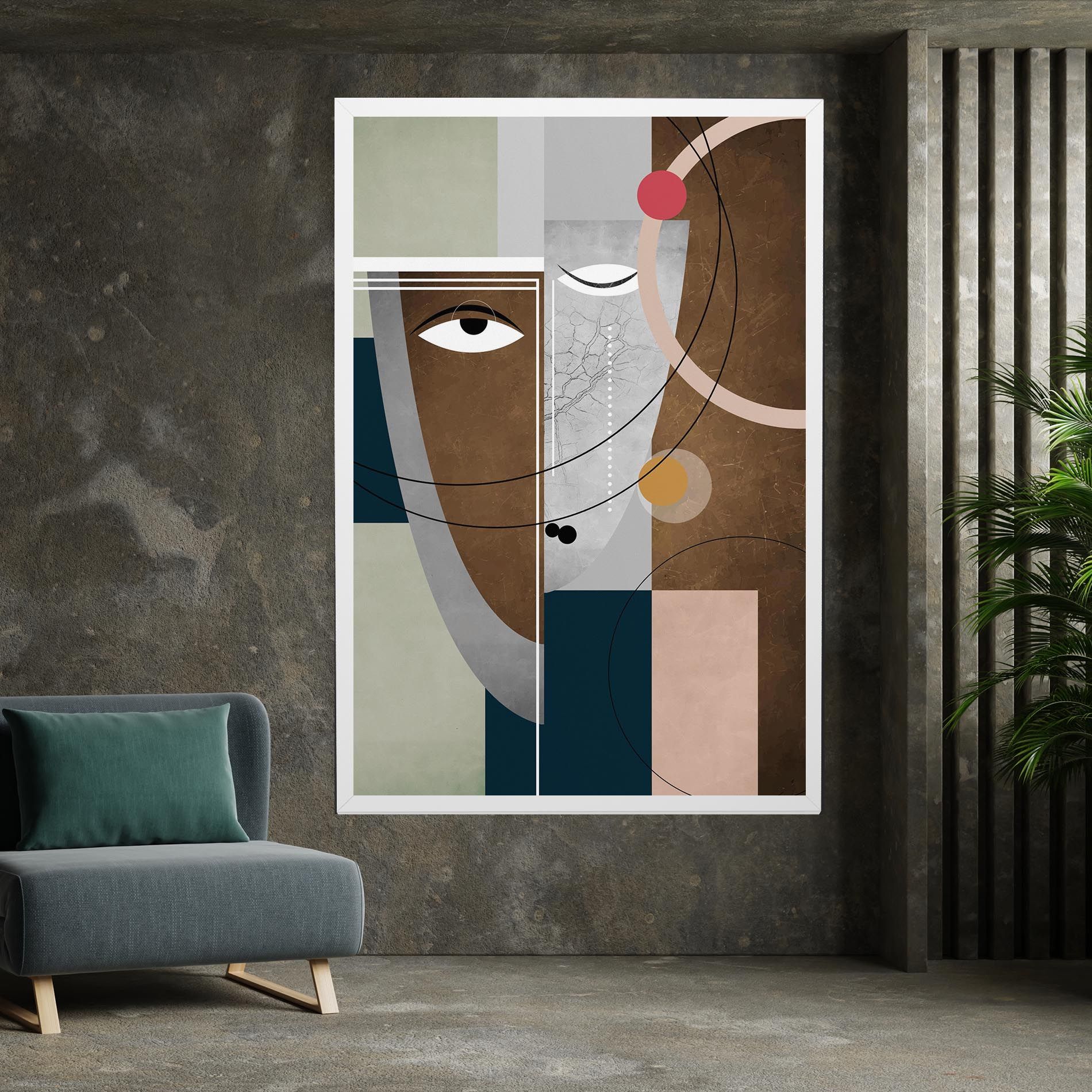 Abstract Brown Face mockup 7