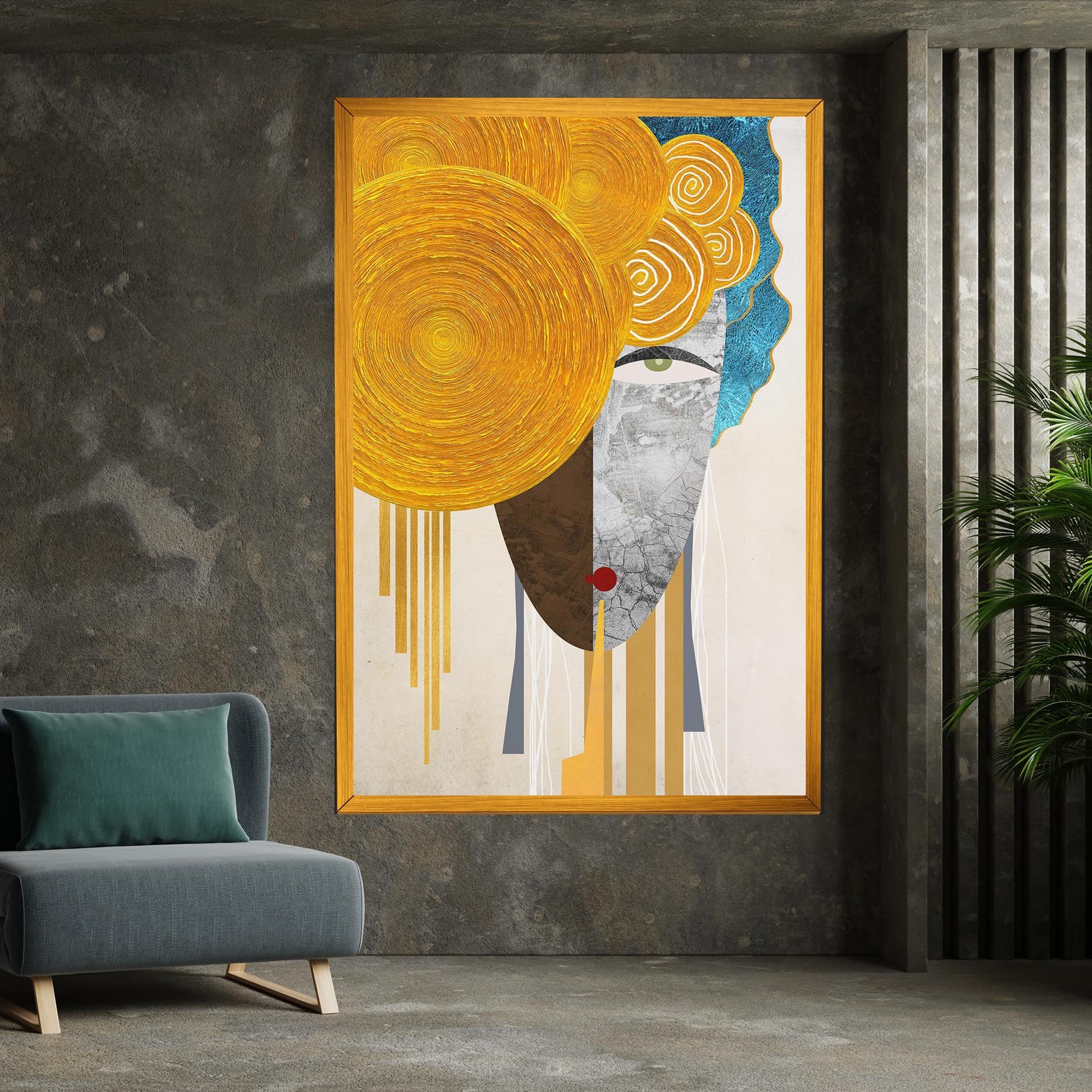 Abstract Grey Face 1 mockup 7