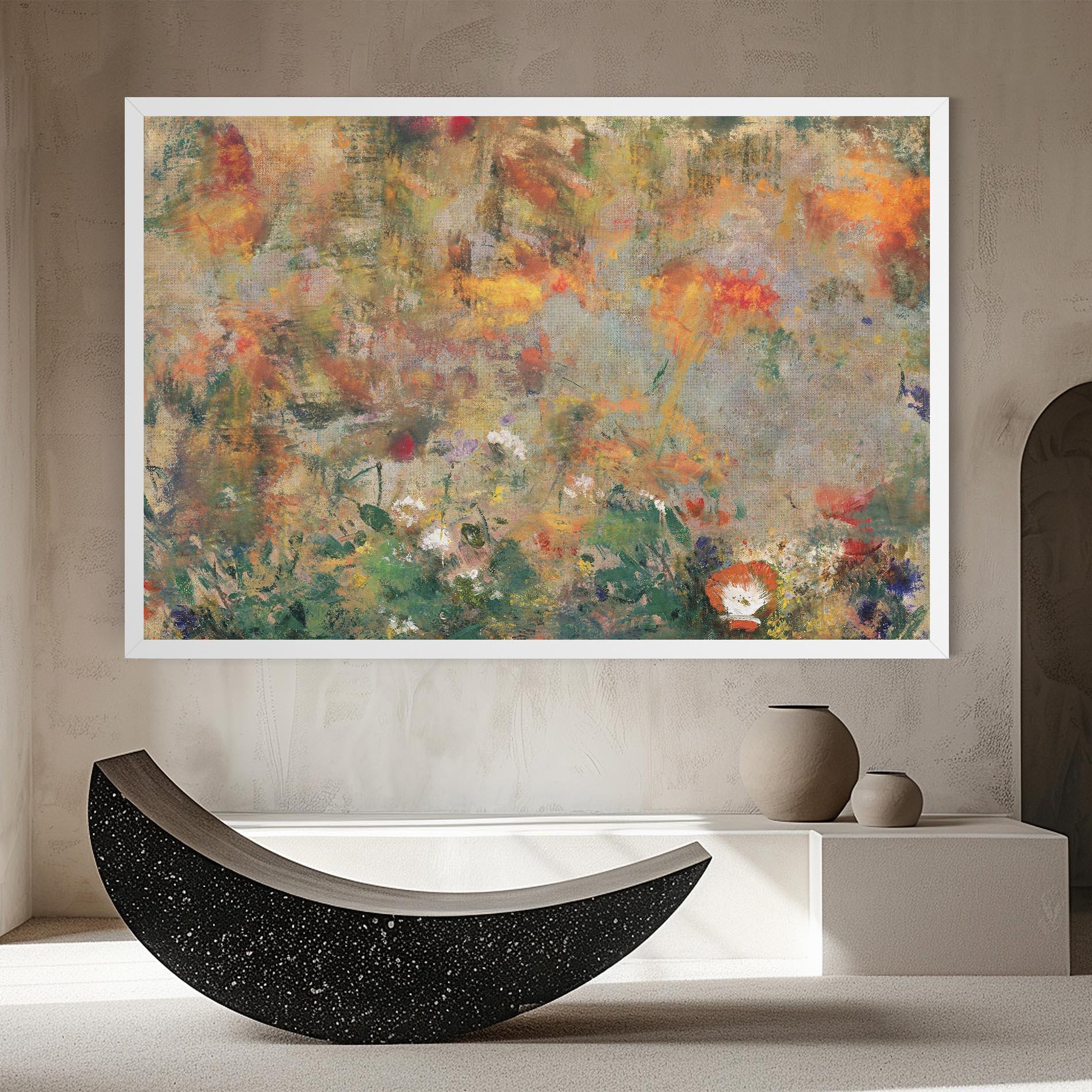 Leinwandbild Abstract Flowers mockup 8